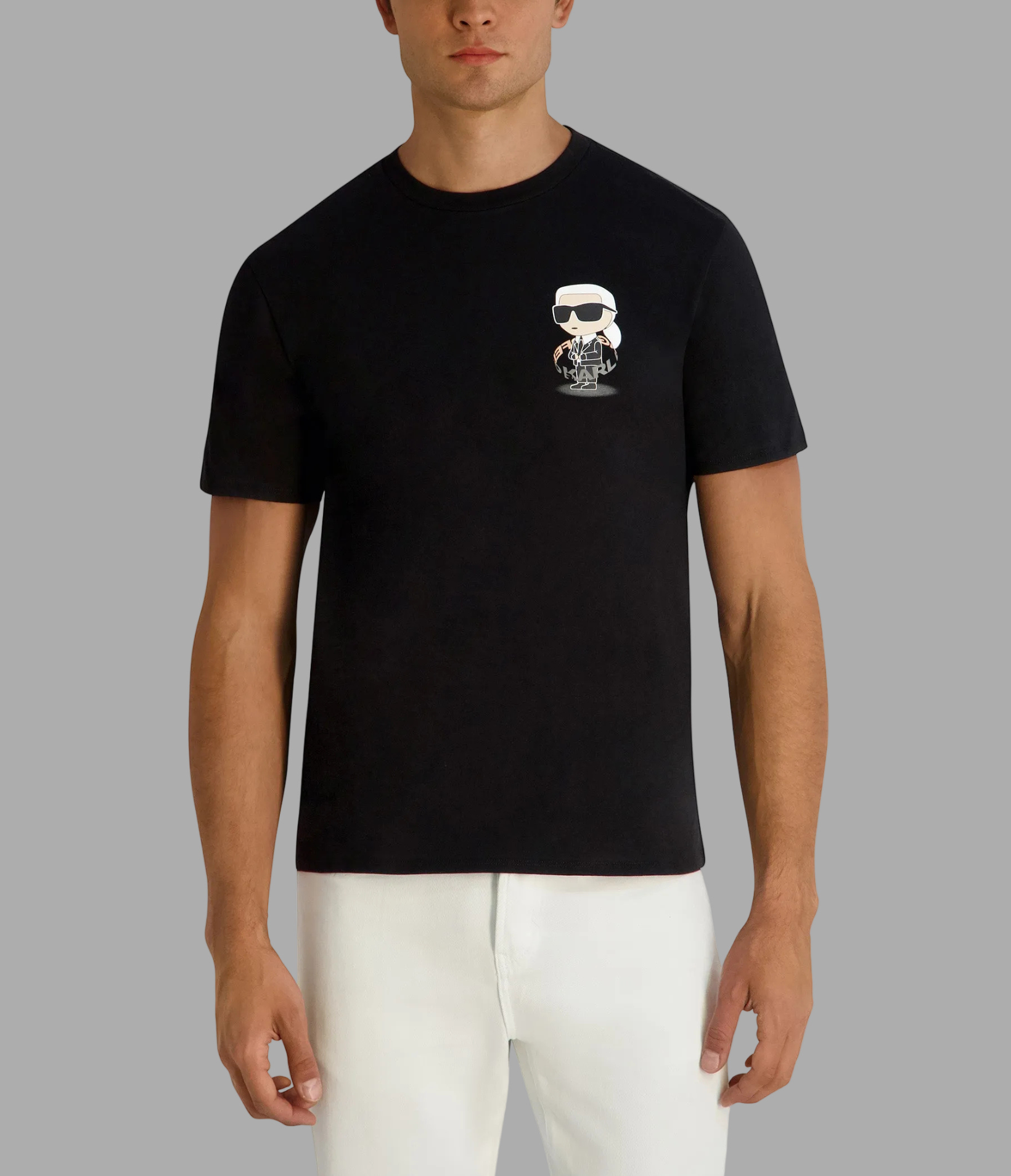 FLOATING CHEST KARL GRAPHIC TEE View 1 | Men's Clothing FLOATING CHEST KARL GRAPHIC TEE View 1 | Men's Clothing