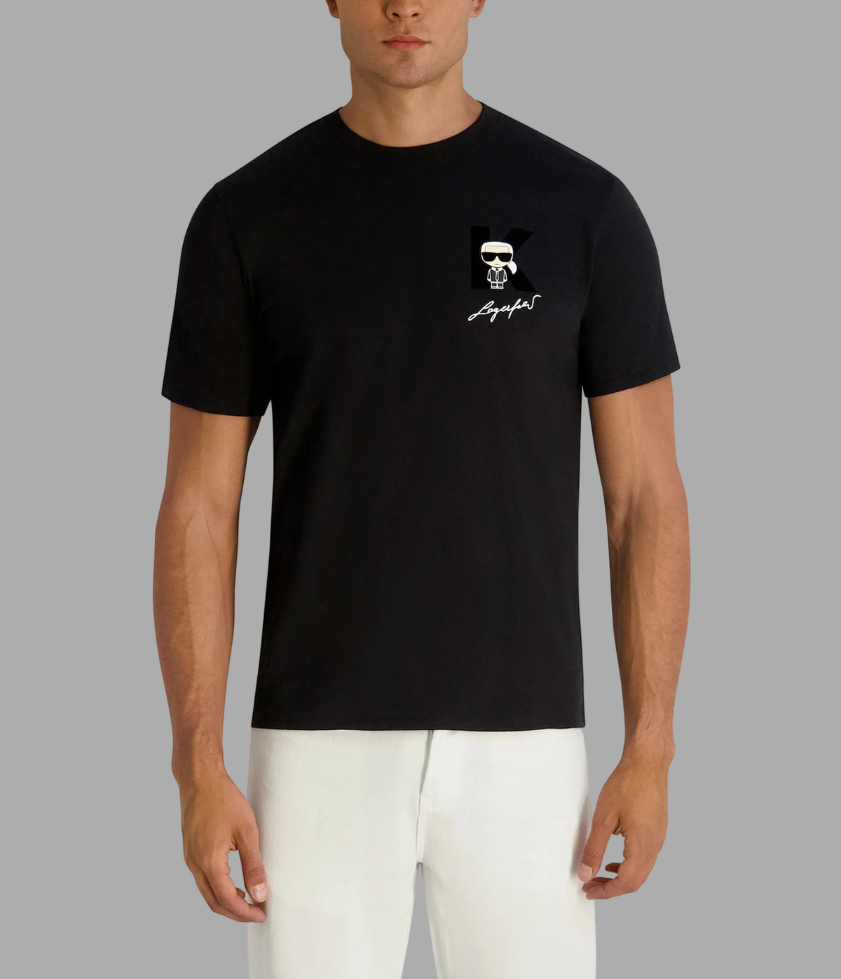 Karl Velvet K Tshirt | Tees & Polos | Karl Lagerfeld Paris