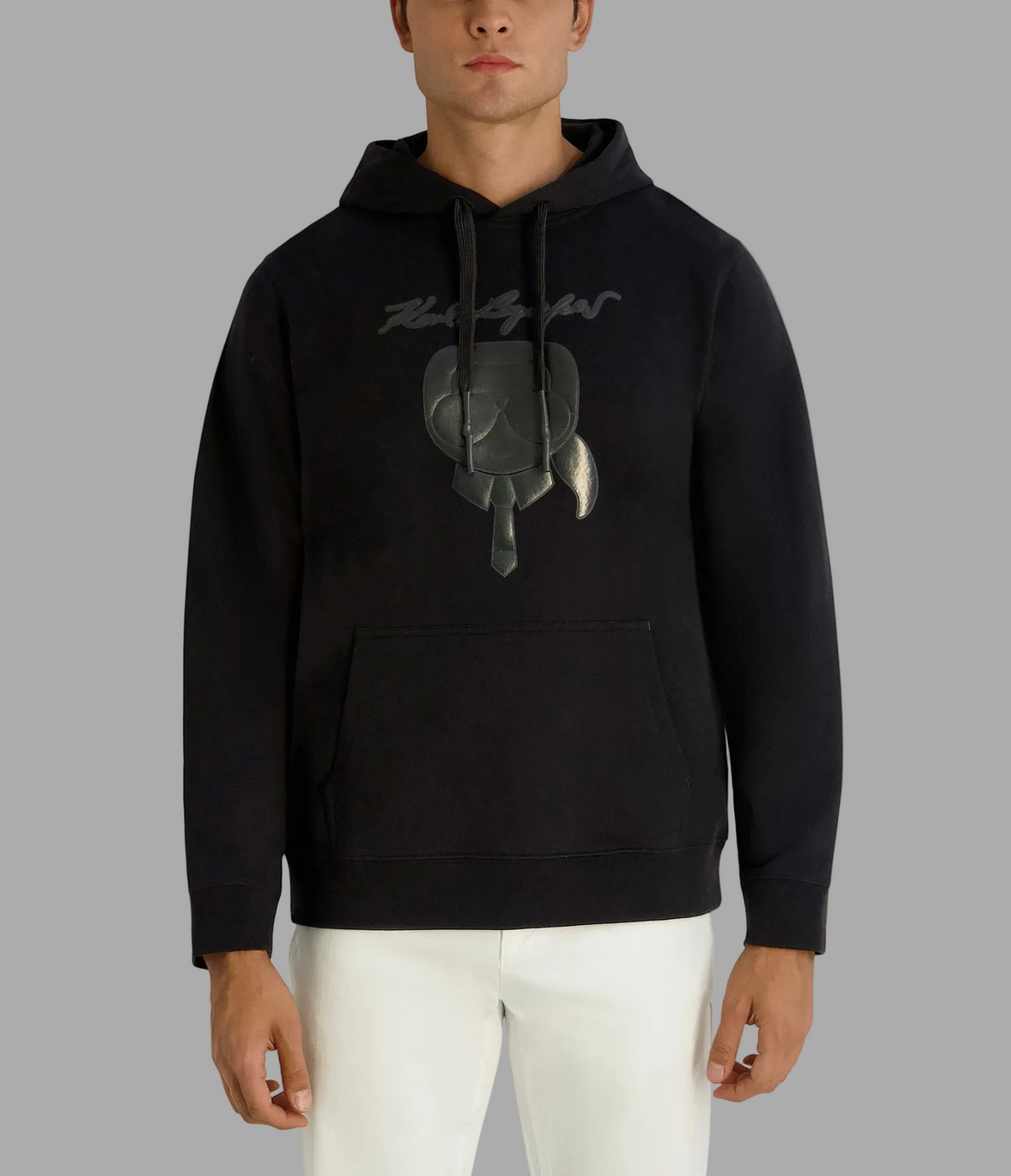 Rubberized Karl Head Sweatshirt | Sweatshirts & Joggers | Karl