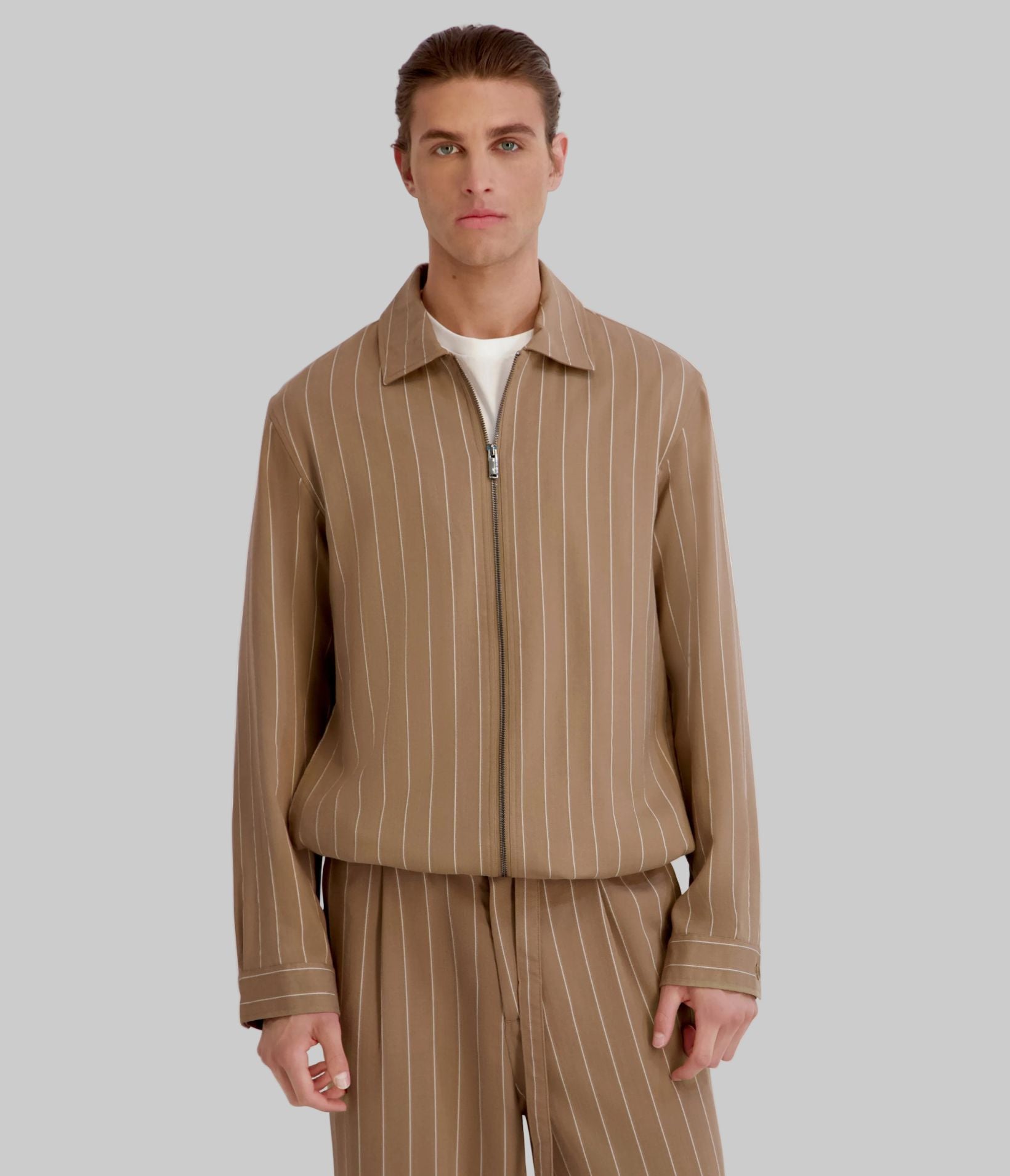 STRIPED SHIRT JACKET View 1 | Men's Clothing
