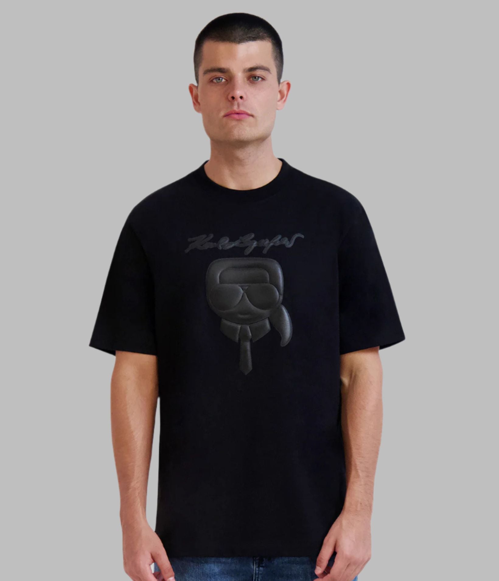 RUBBERIZED KARL HEAD TEE View 1 | Men's Sale