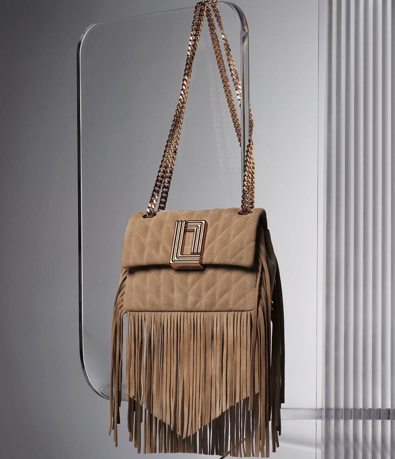 LAFAYETTE SUEDE FRINGE CROSSBODY View 1 | Lafayette Collection