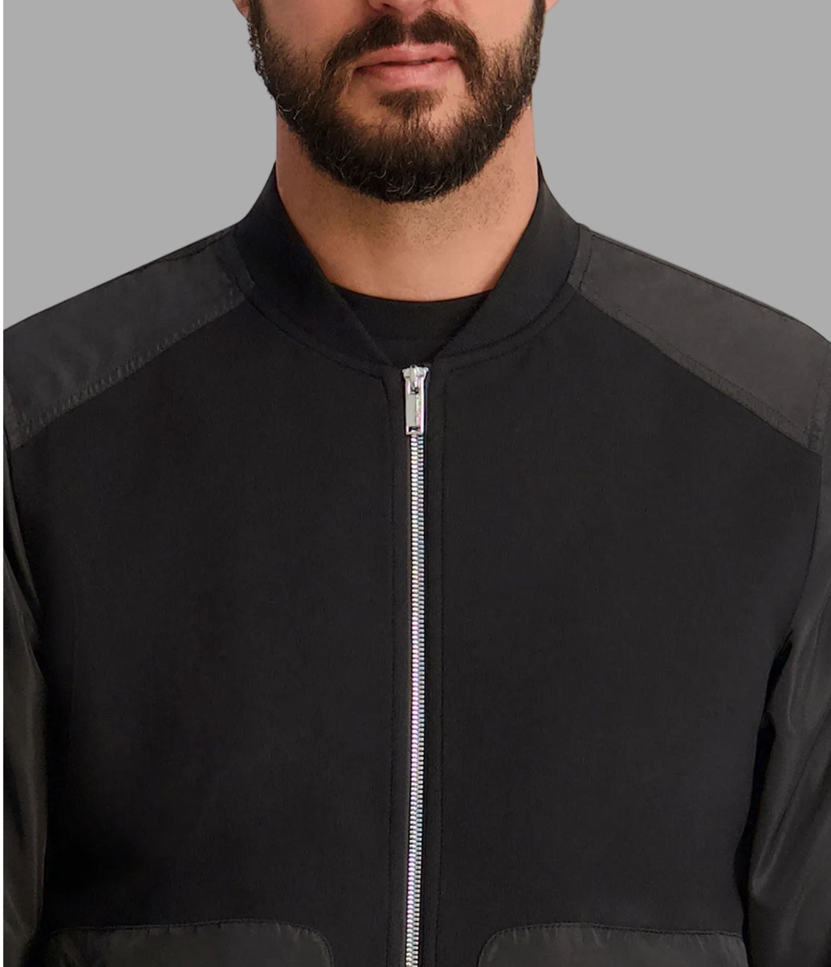 MIXED MEDIA BOMBER JACKET VIEW 5 | Men's Clearance