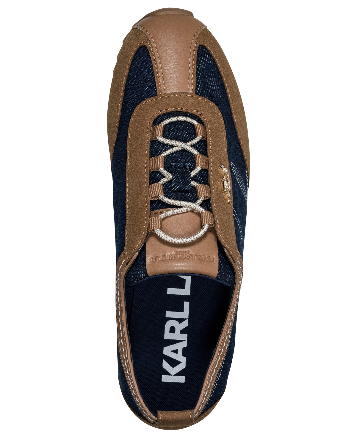 ALARISE SUEDE AND DENIM SNEAKER VIEW 5