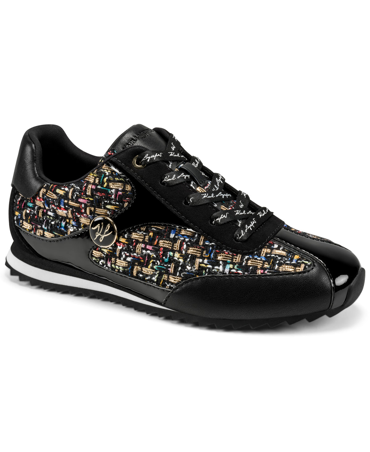 ARWEN TWEED TRAINER SNEAKER VIEW 2