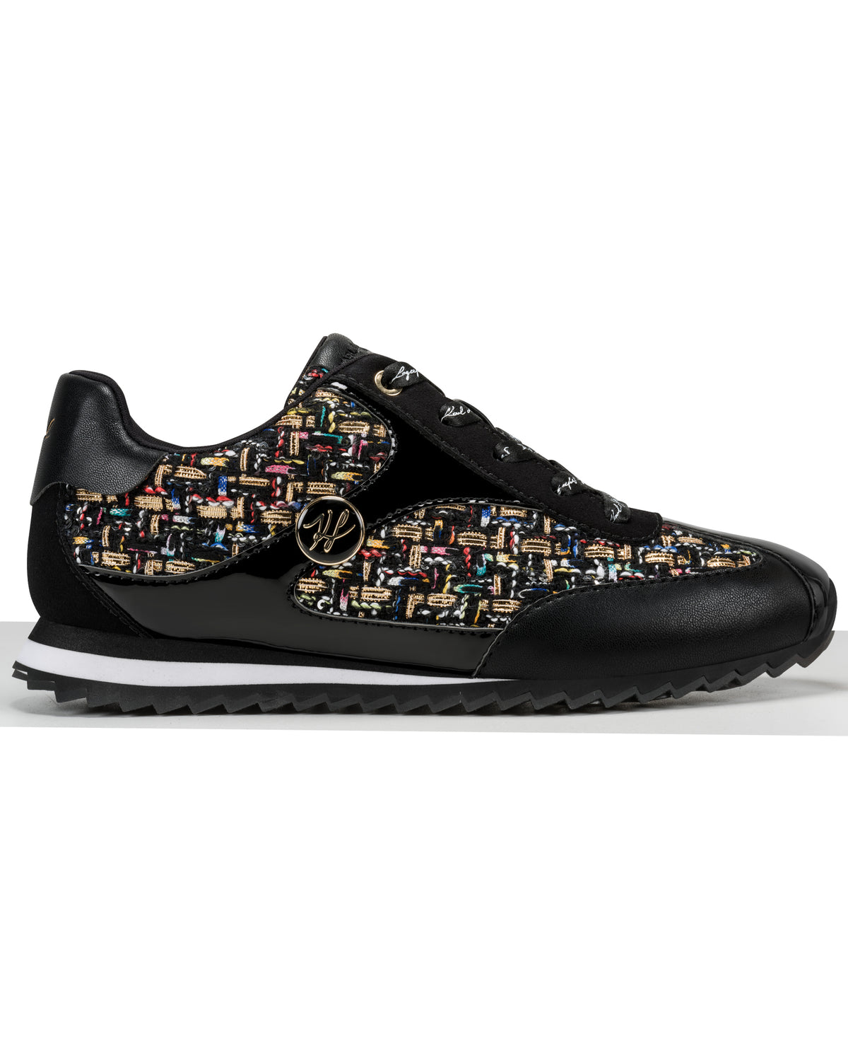 ARWEN TWEED TRAINER SNEAKER VIEW 1