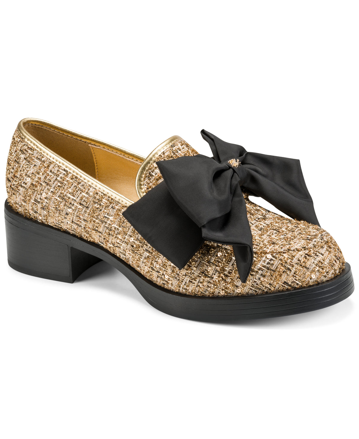 CAMILIA METALLIC BOW LOAFER View 1 | Women's Shoes