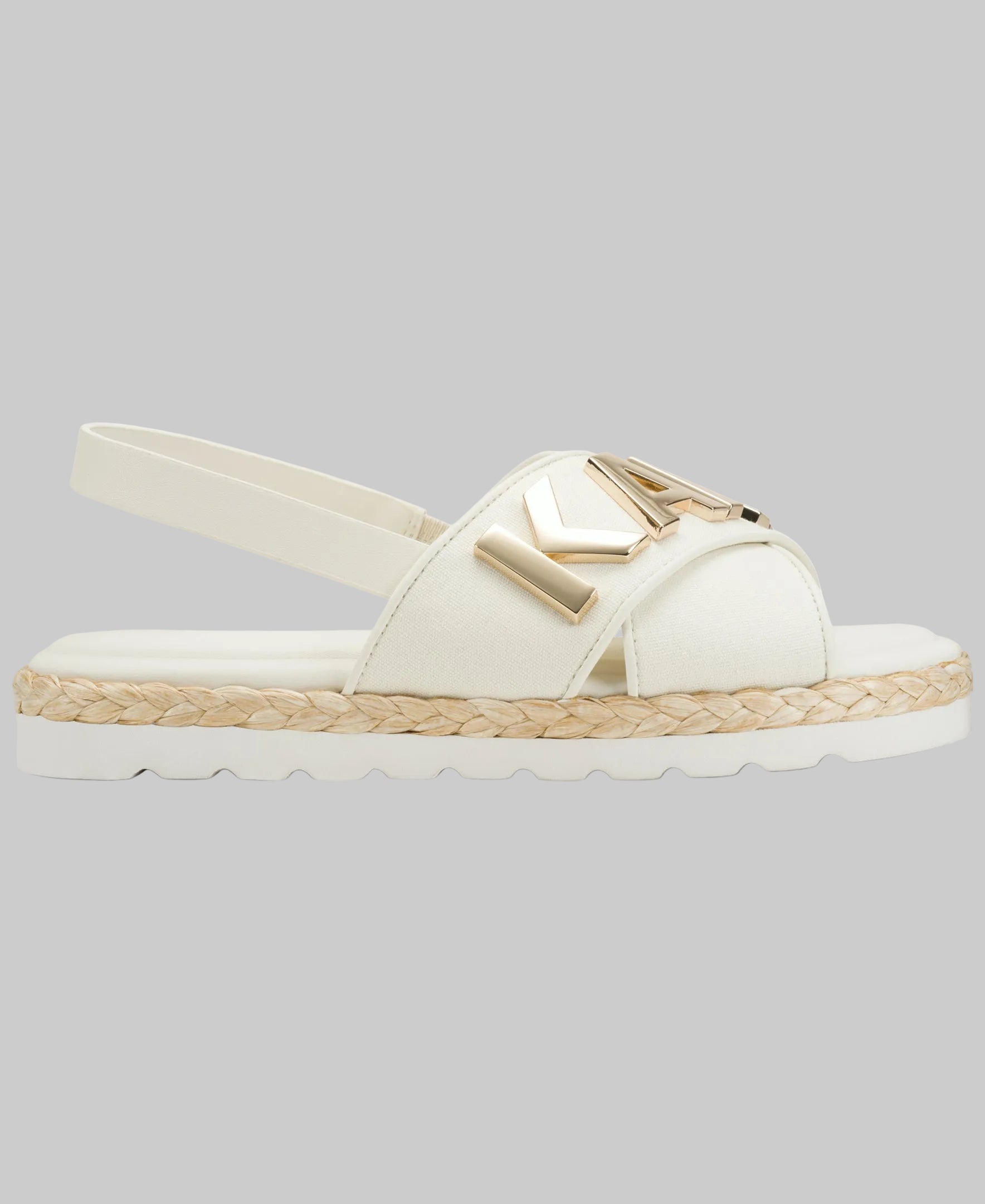 Charla Canvas Logo Flat Slingback Sandal | Sandals | Karl