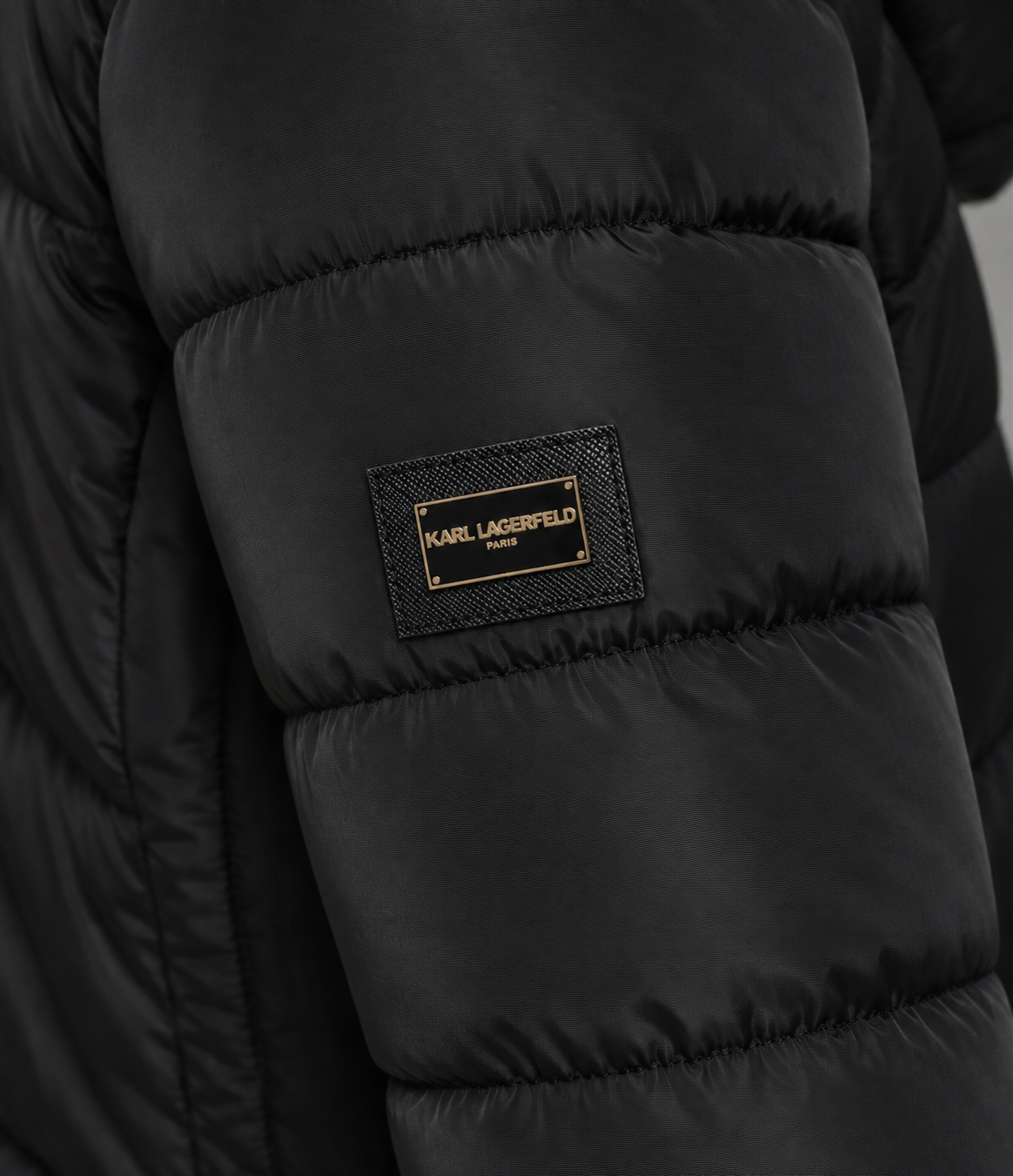 FAUX FUR TRIM HOODED SHORT PUFFER VIEW 7