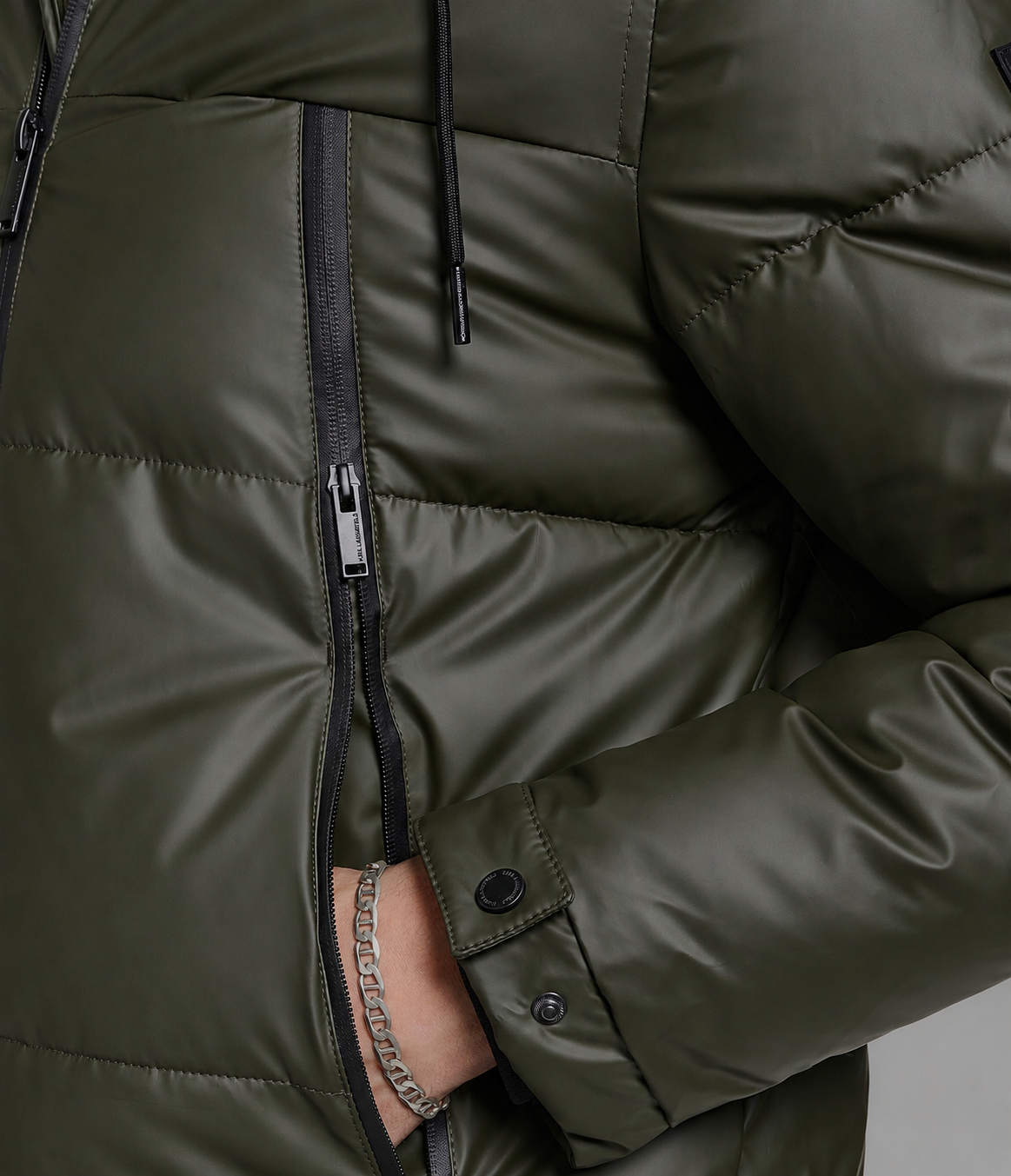 WATER RESISTANT PUFFER JACKET VIEW 5