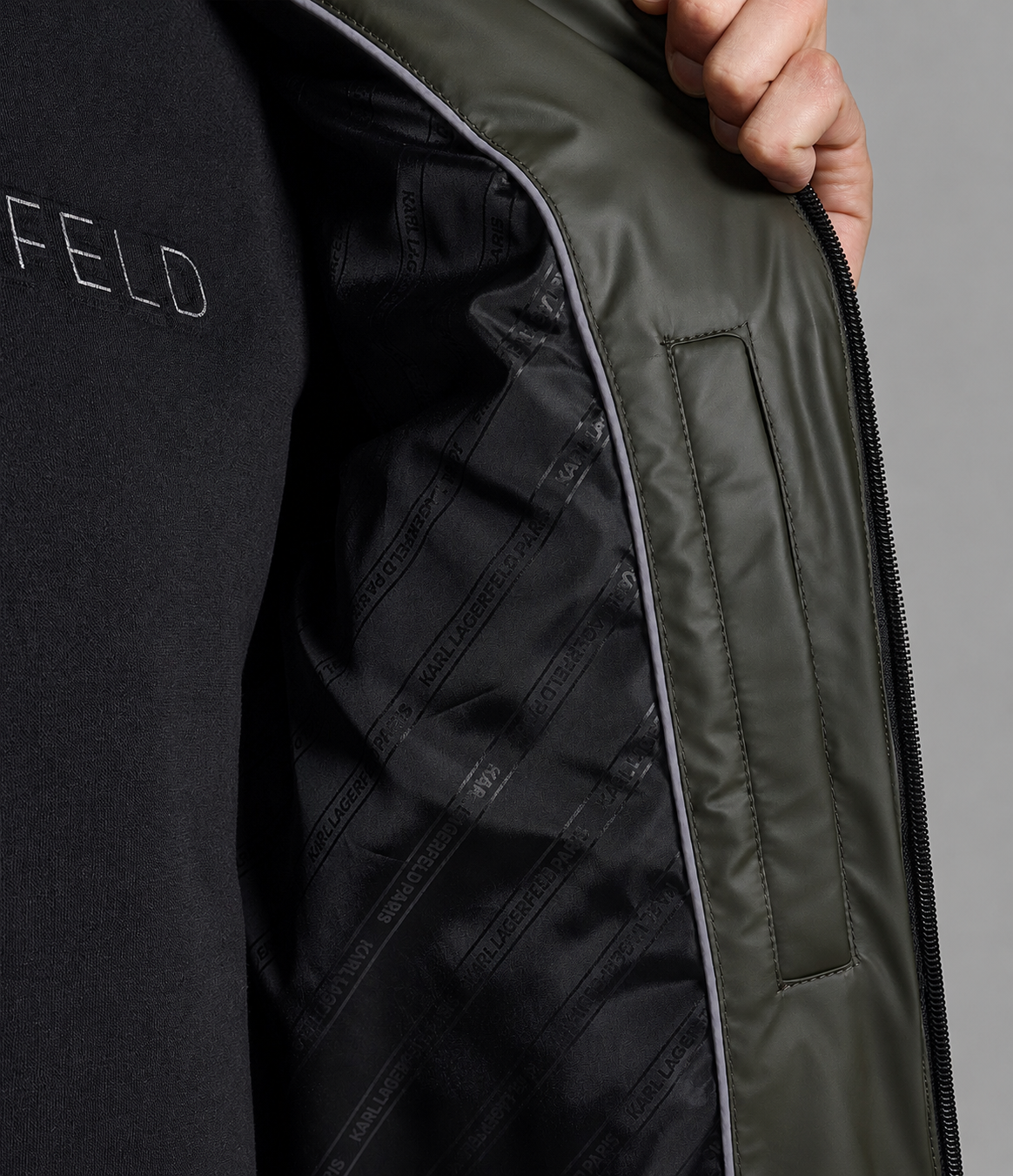 WATER RESISTANT PUFFER JACKET VIEW 6
