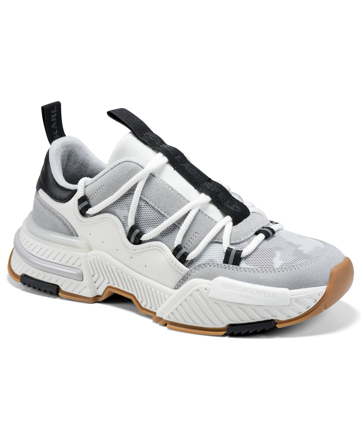DOMINIC LEATHER AND MESH SNEAKER VIEW 2