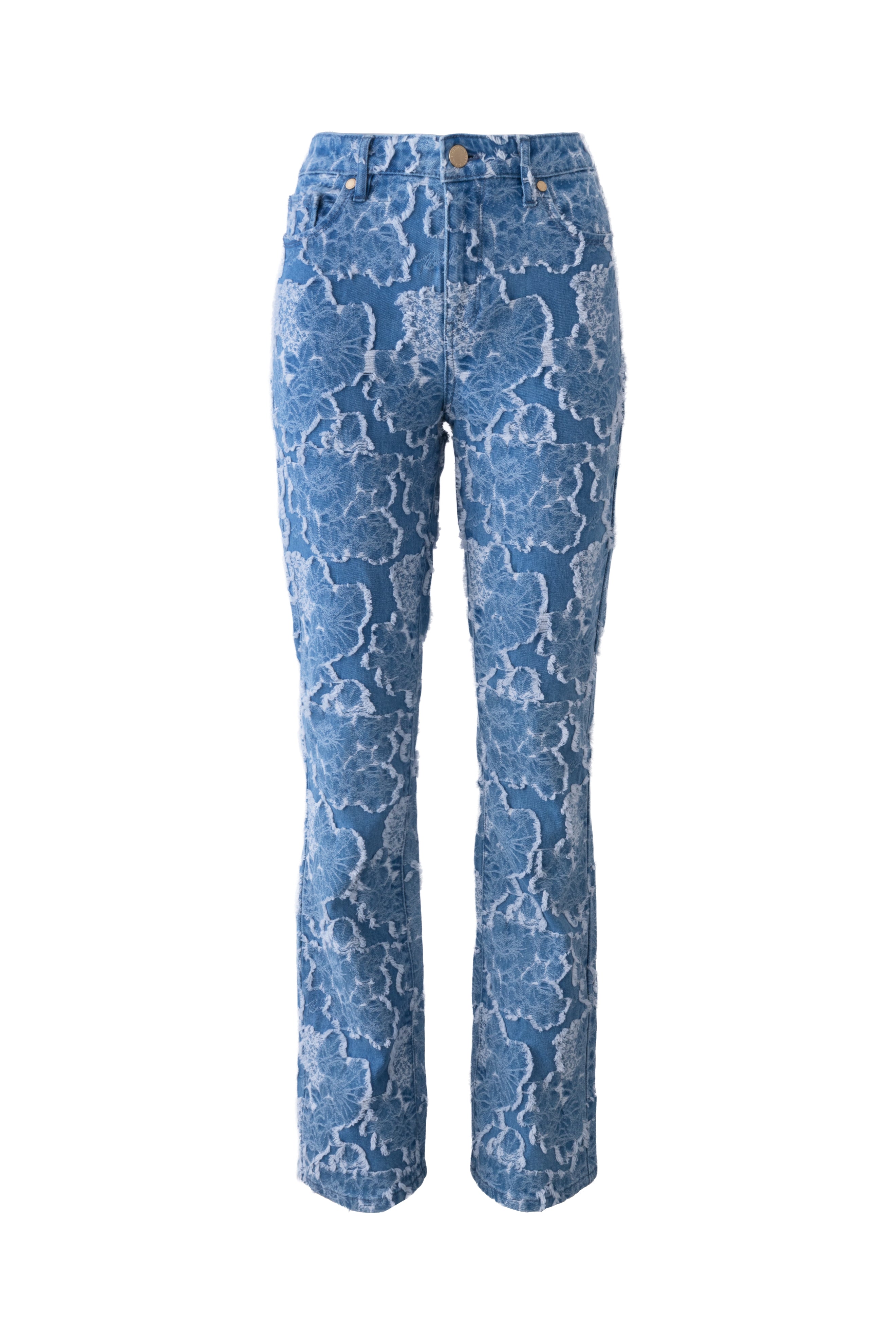 FLORAL JACQUARD DENIM View 2 | Women's Denim