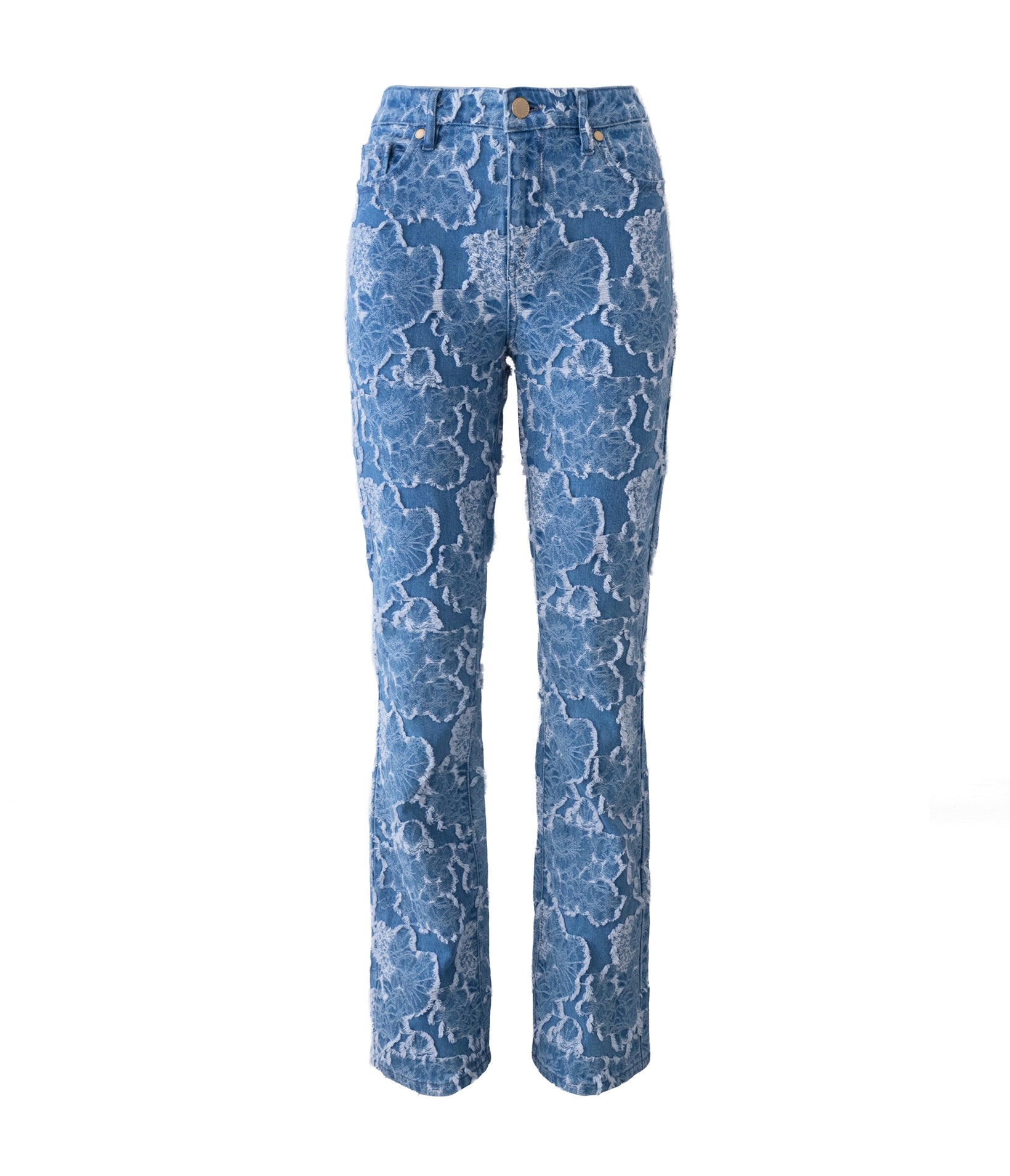 FLORAL JACQUARD DENIM View 2