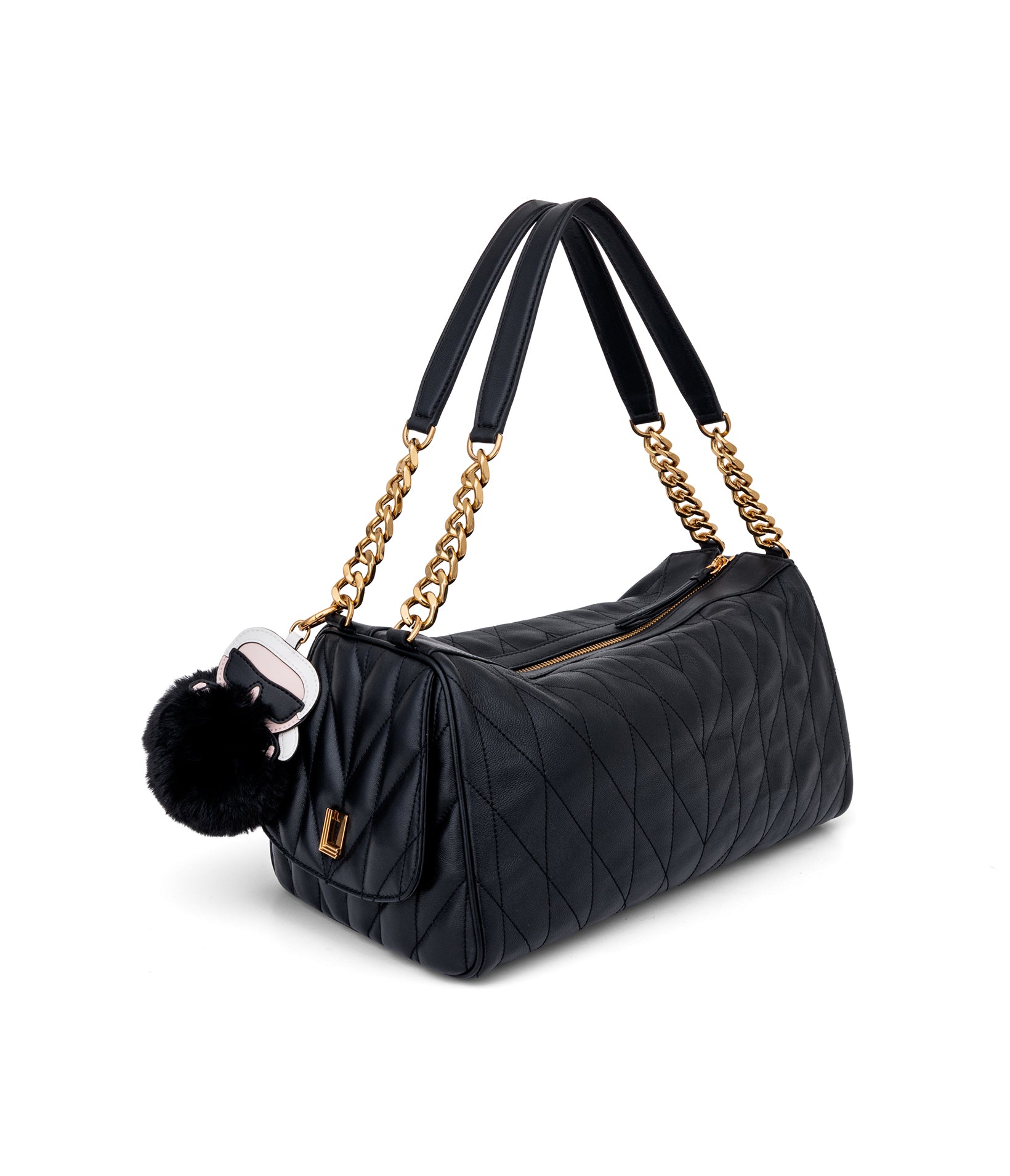 LAFAYETTE SATCHEL WITH KARL PUFF CHARM View 2