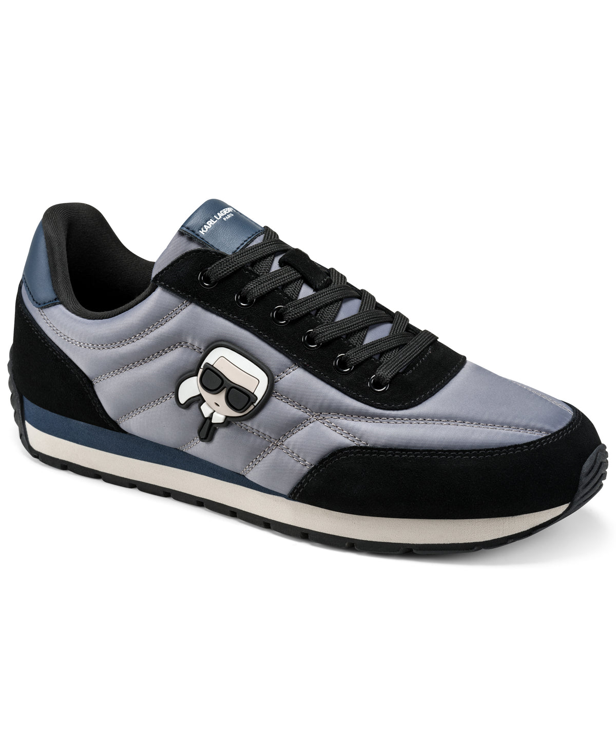 GAULT LACE UP SNEAKER WITH SIDE KARL PATCH VIEW 2