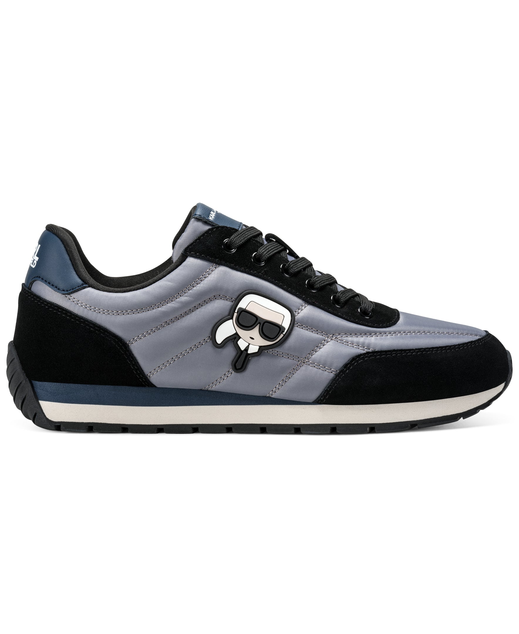GAULT LACE UP SNEAKER WITH SIDE KARL PATCH VIEW 1