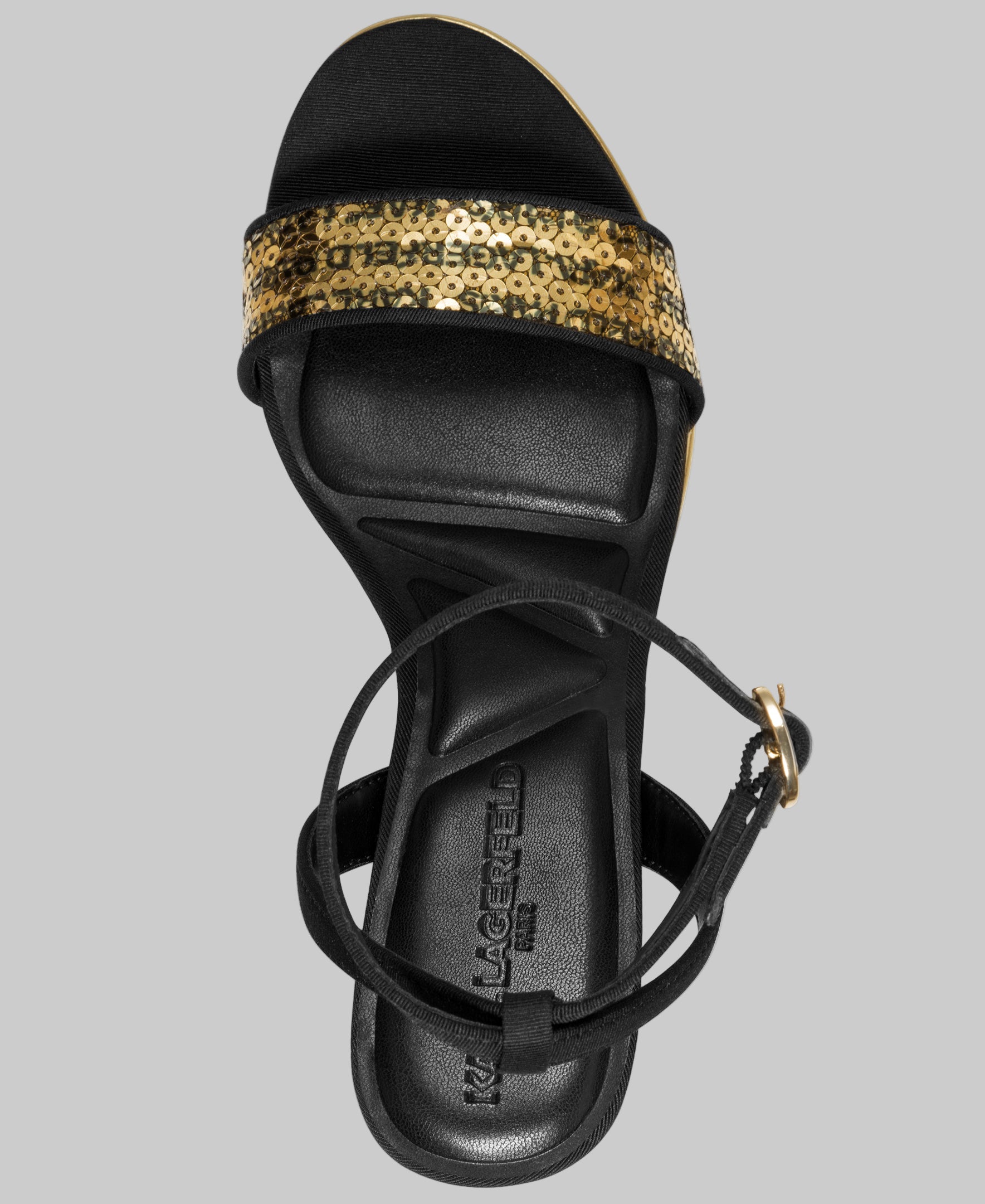 HADEN LOGO SEQUIN PLATFORM HEEL VIEW 3 | WOMEN'S FALL COLLECTION