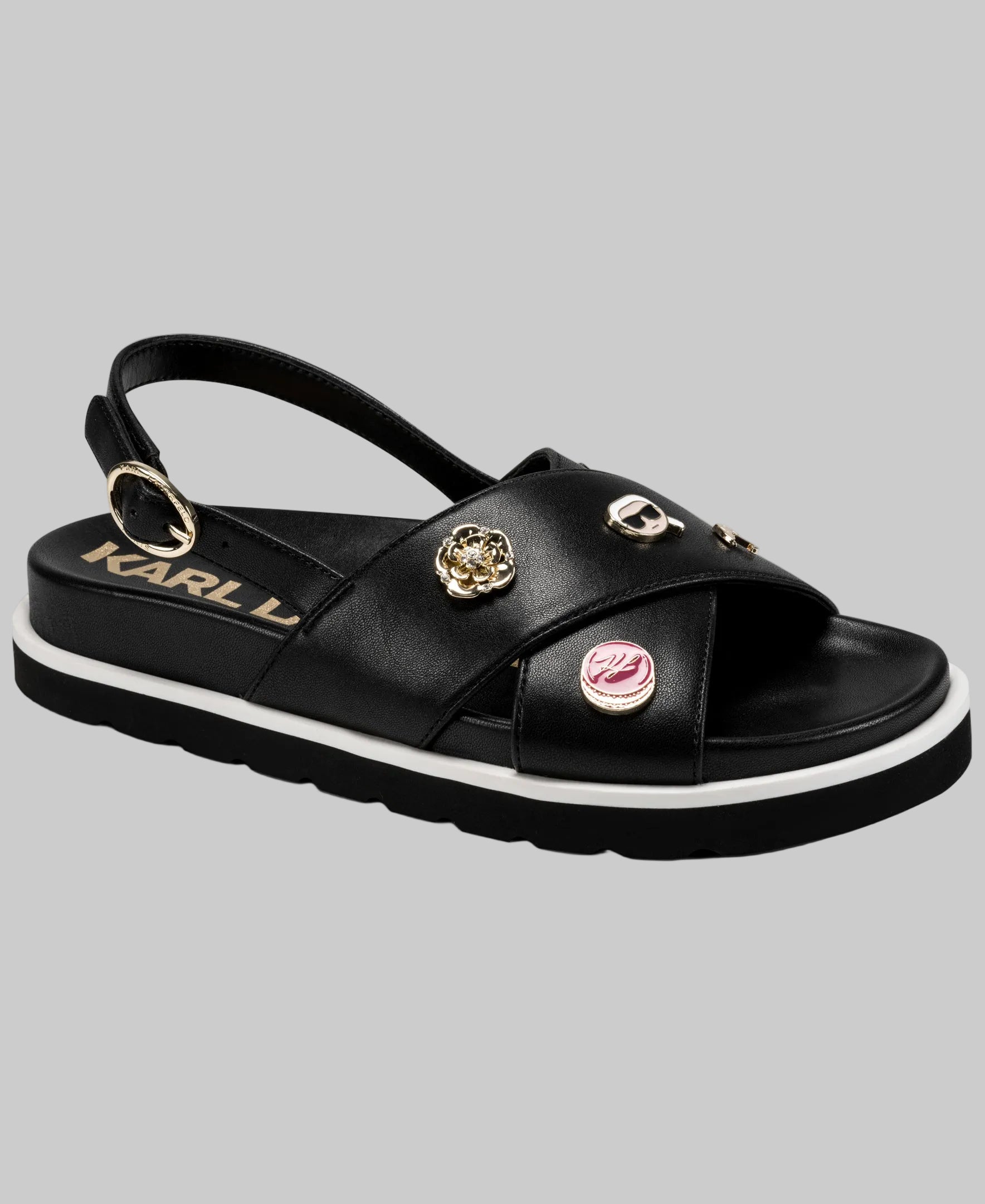 Zorica Patent Pin Flip Flop Sandal | Sandals | Karl Lagerfeld Paris
