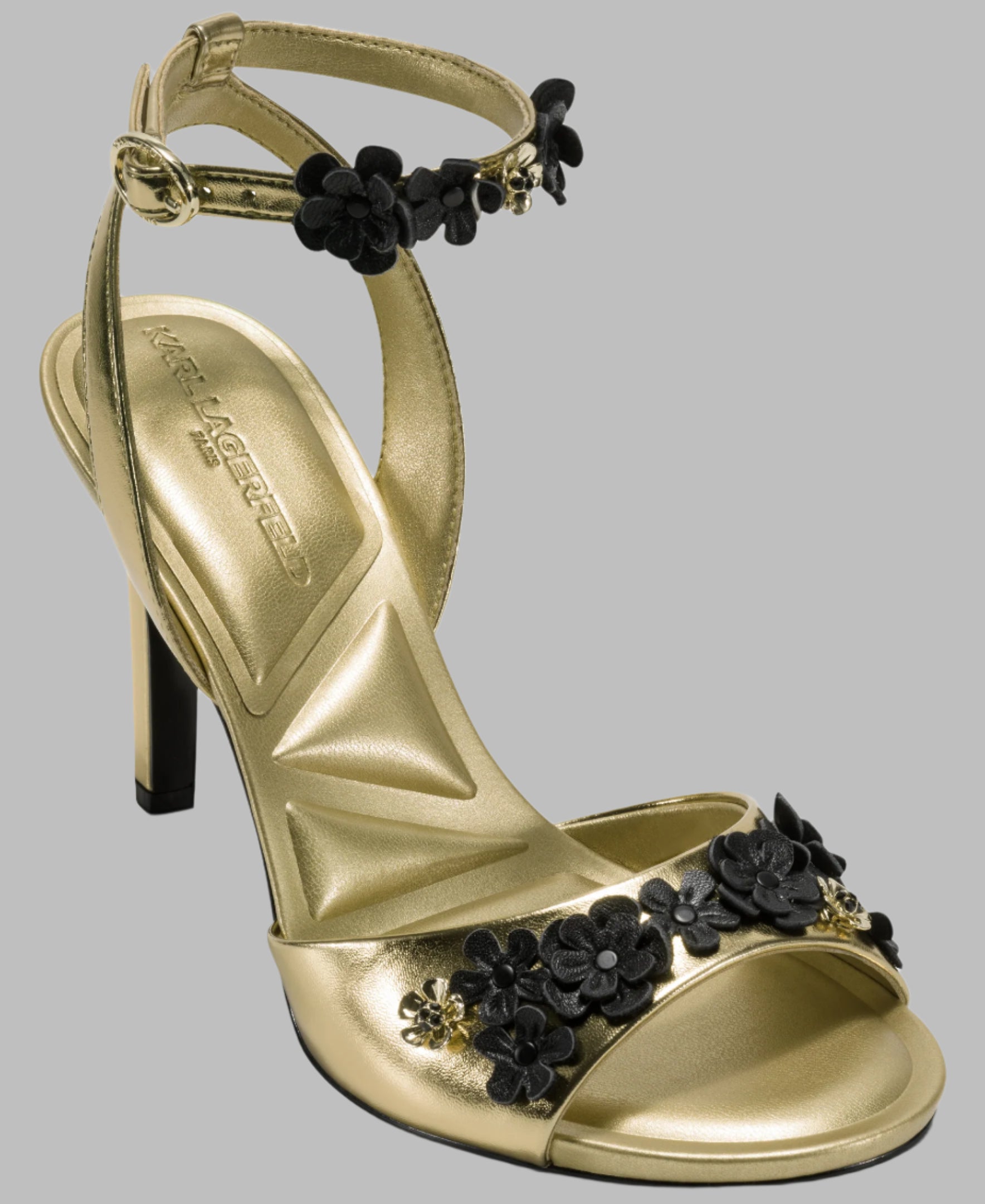 Kallie Ankle Strap Sandal | Heels & Wedges | Karl Lagerfeld Paris