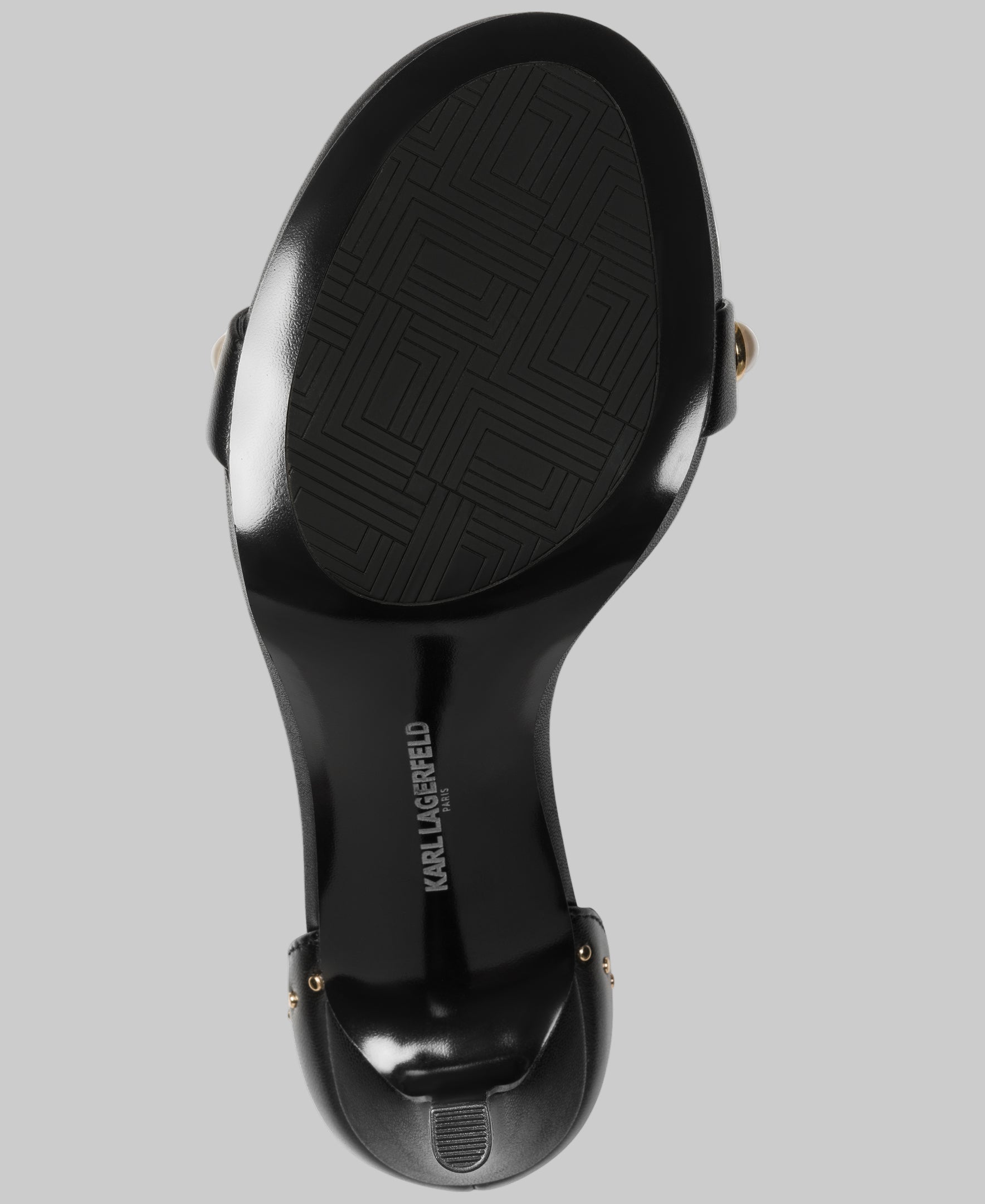 Kenz Pearl Ankle Strap Sandal | Heels & Wedges | Karl Lagerfeld Paris