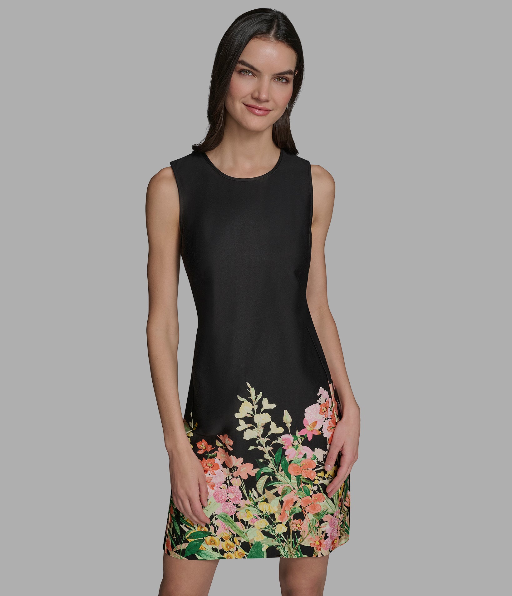 SATEEN FLORAL SHIFT DRESS View 1 | Women's Dresses & Jumpsuits