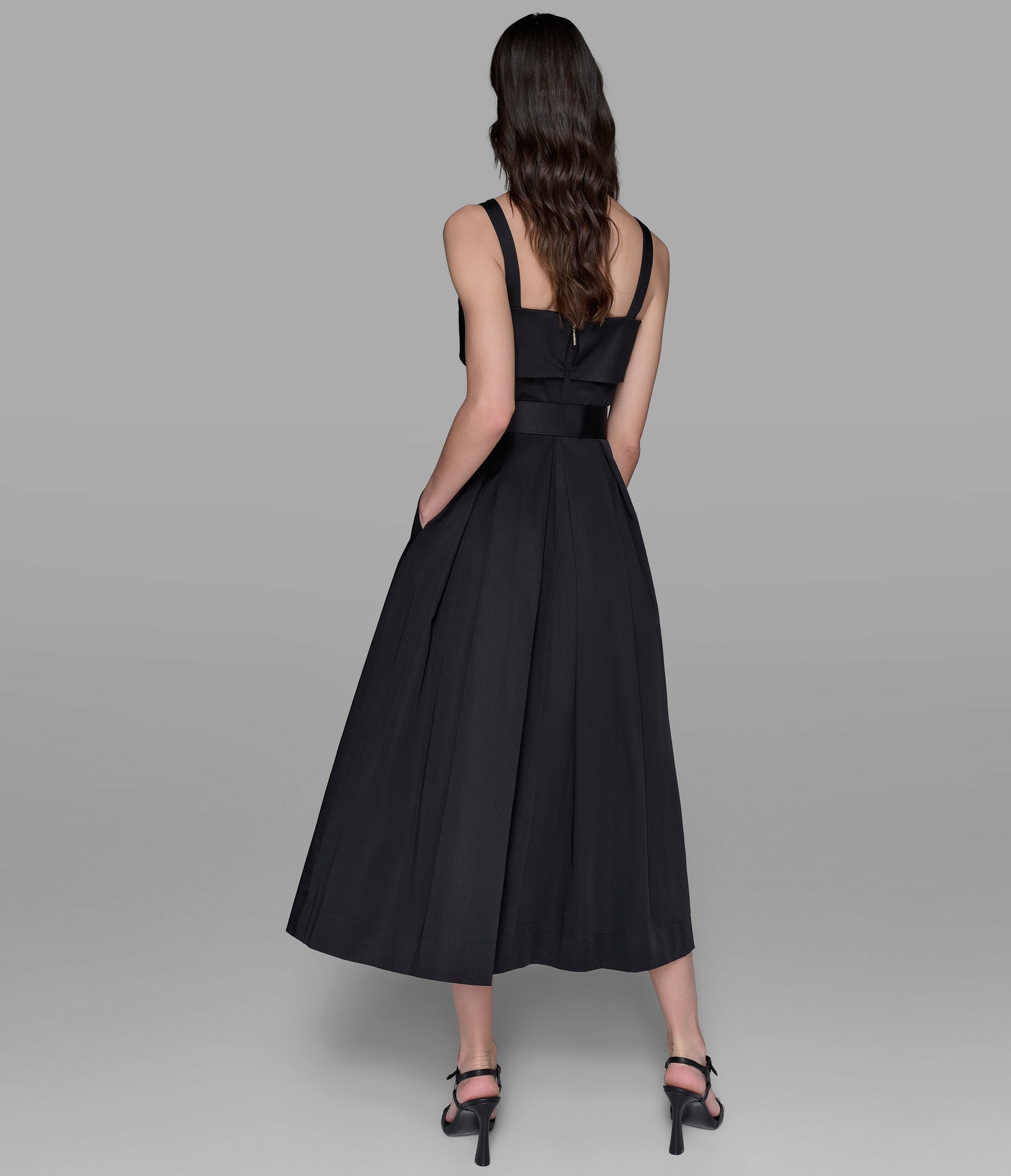 BELTED MIDI DRESS VIEW 3