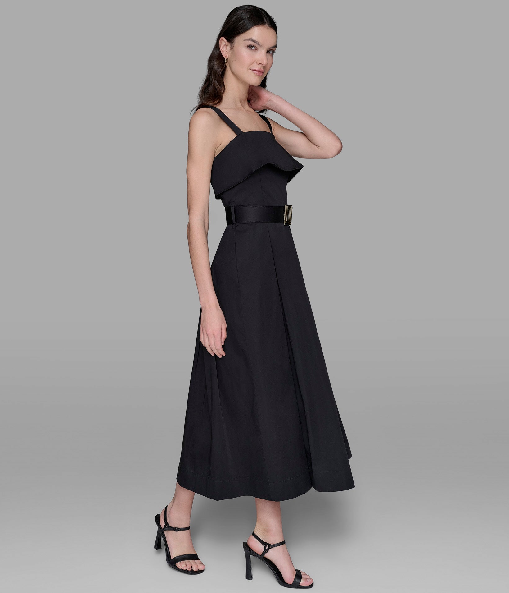 BELTED MIDI DRESS VIEW 2