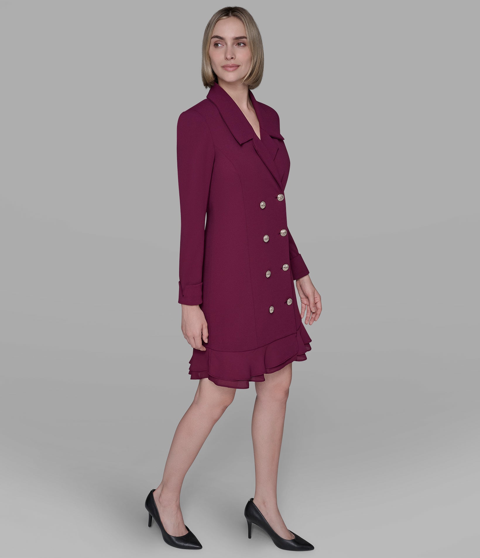 DOUBLE-BREASTED BLAZER DRESS VIEW 3 | Women's Clothing Sale