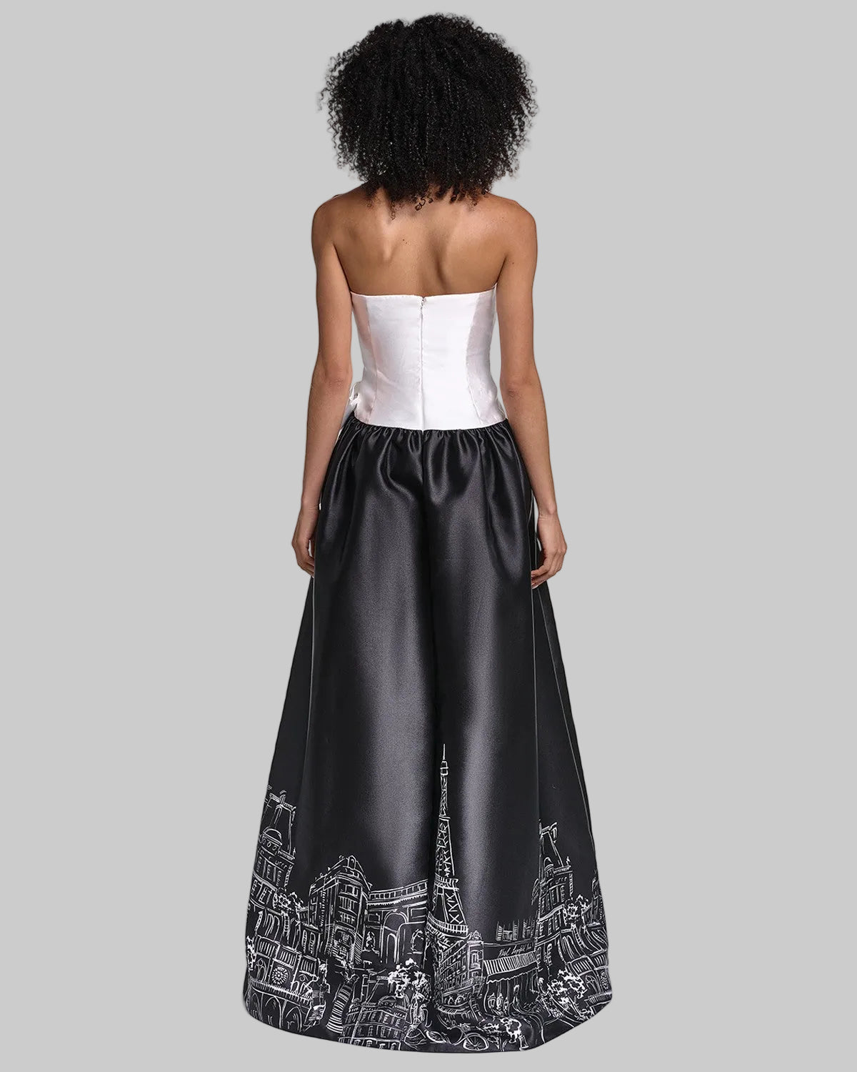 STRAPLESS DRAPED MIKADO BALL GOWN VIEW 2