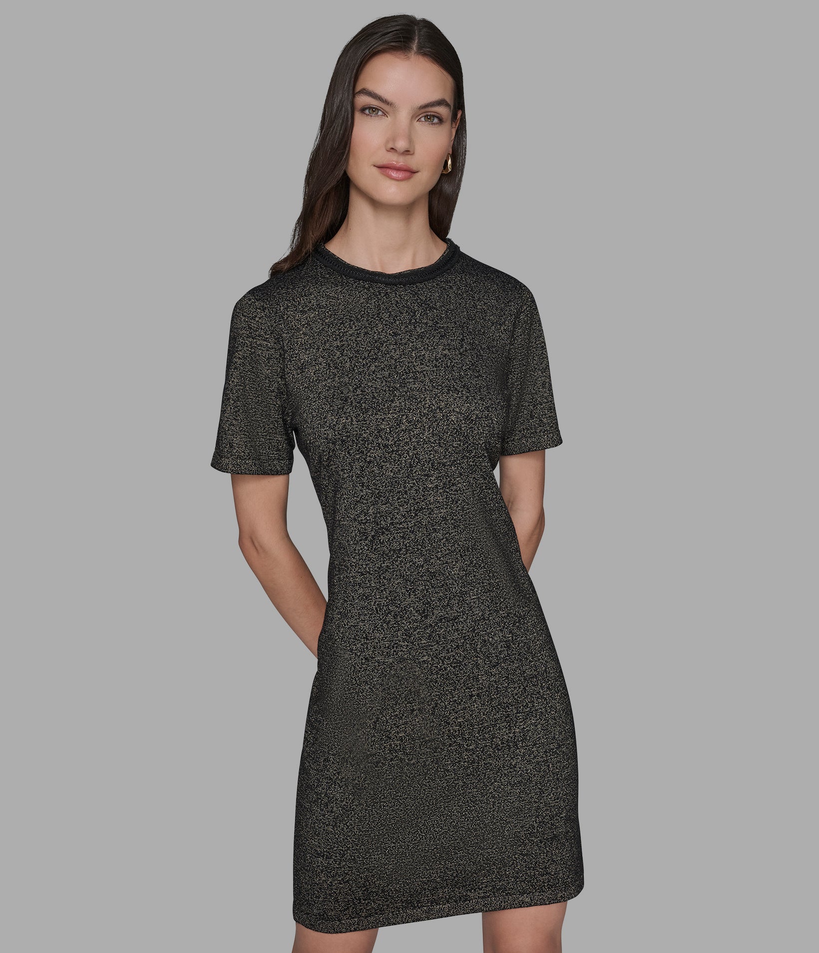 SHIMMER SWEATER DRESS View 1 | Women's Clothing Sale