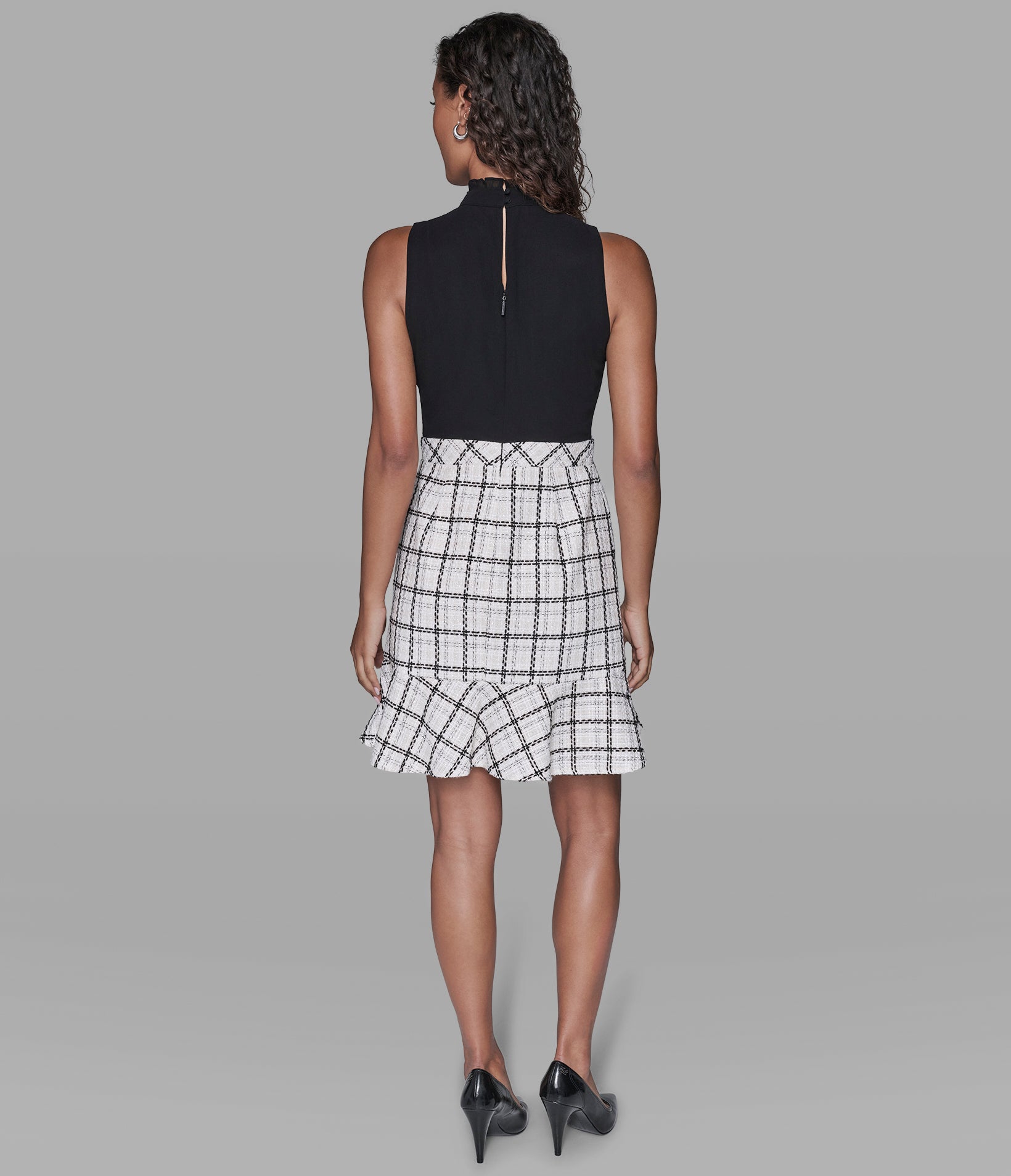 PLAID TWEED SKIRT DRESS View 2 | Women's Dresses & Jumpsuits