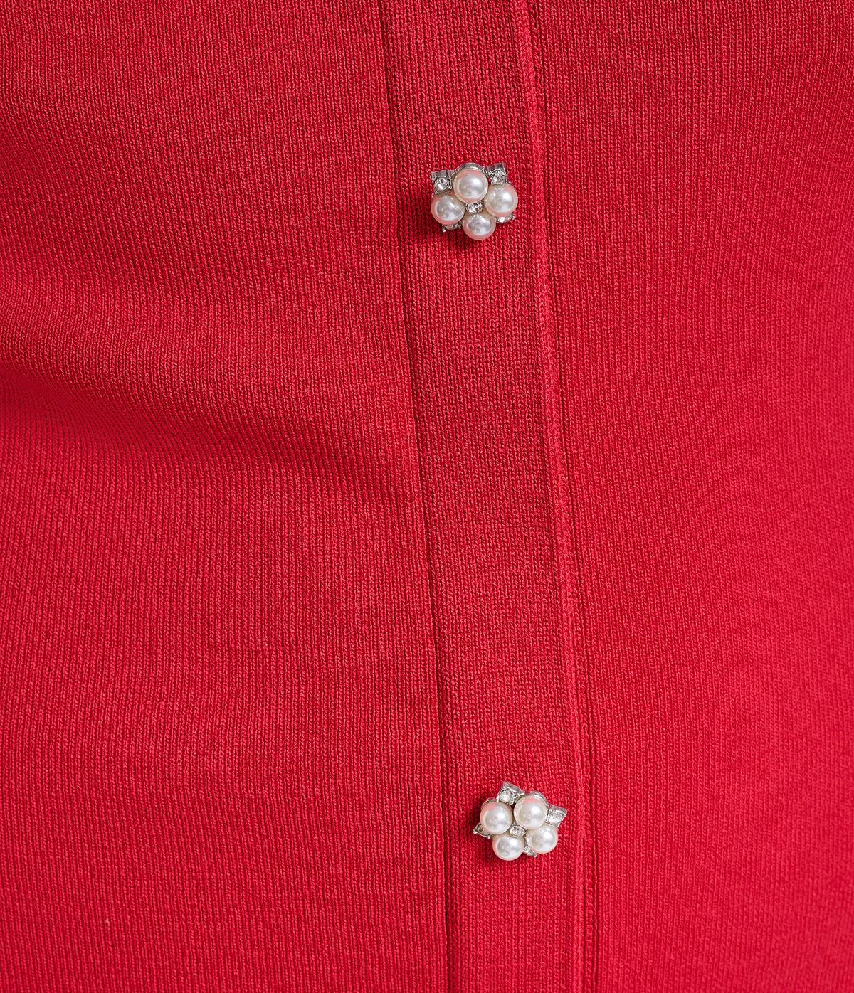 PEARL BUTTON MIDI SWEATER DRESS VIEW 6