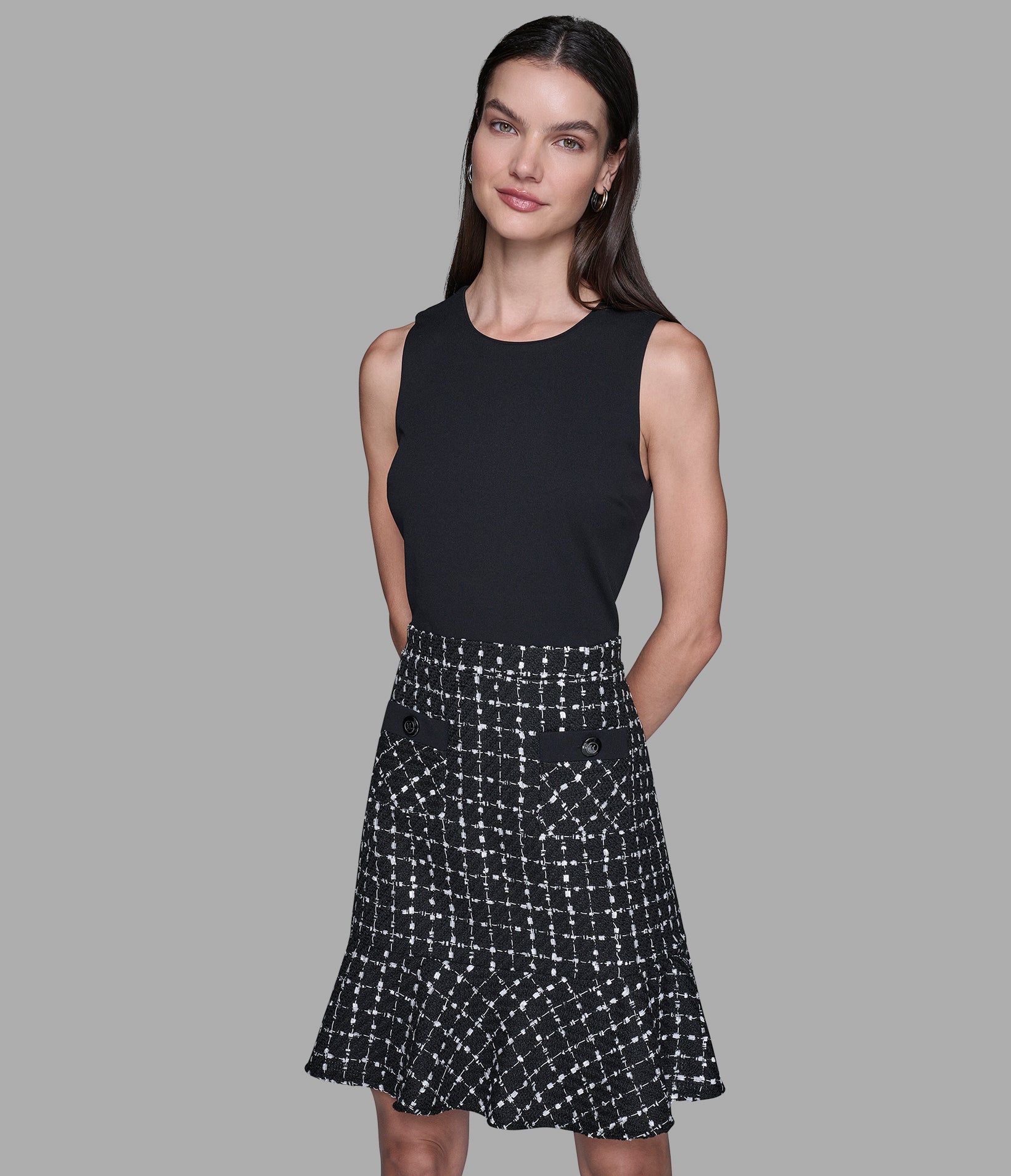 TWEED CO-ORD DRESS View 1 | Women's Sale