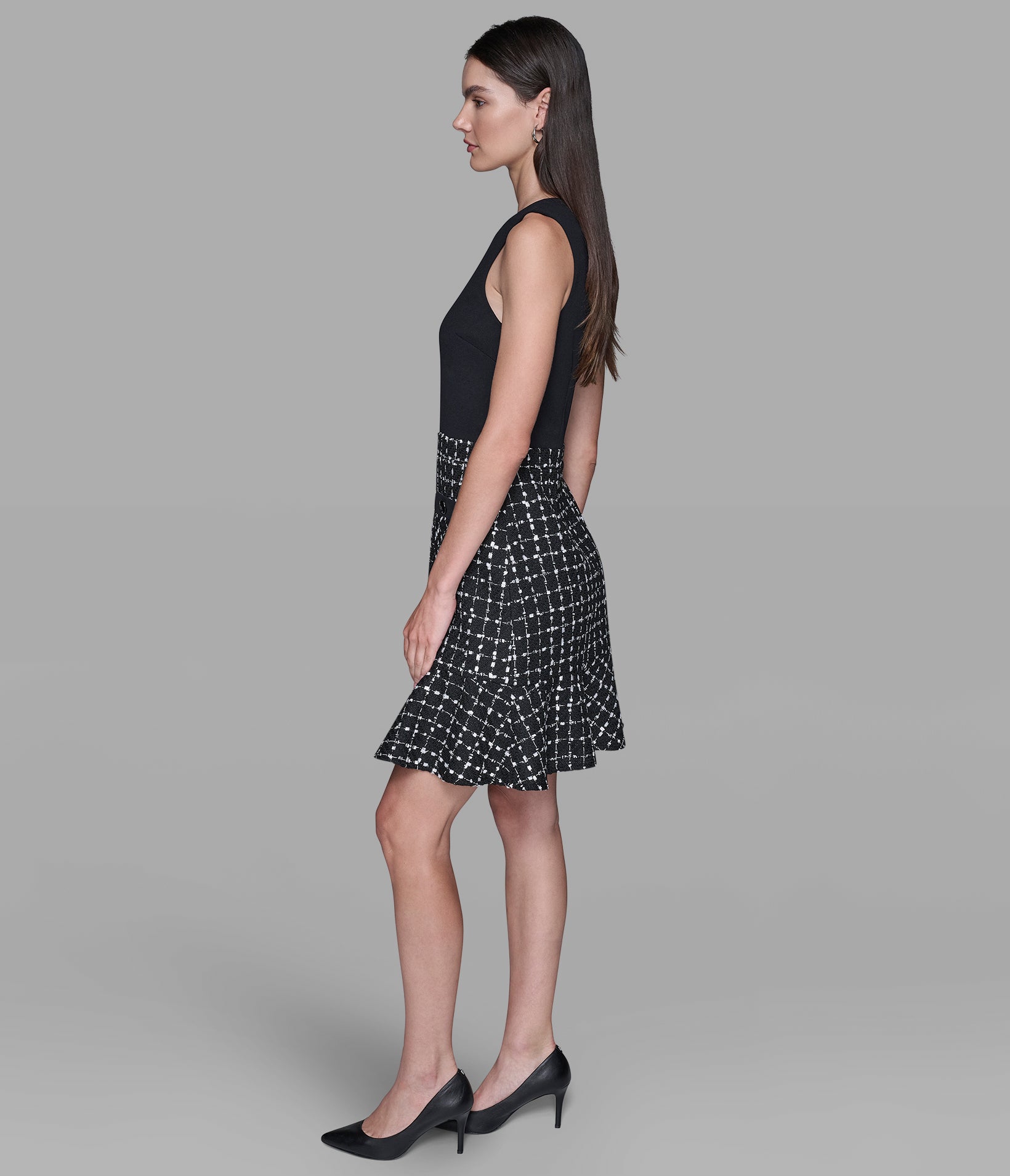 Tweed Co Ord Dress | Dresses & Jumpsuits | Karl Lagerfeld Paris