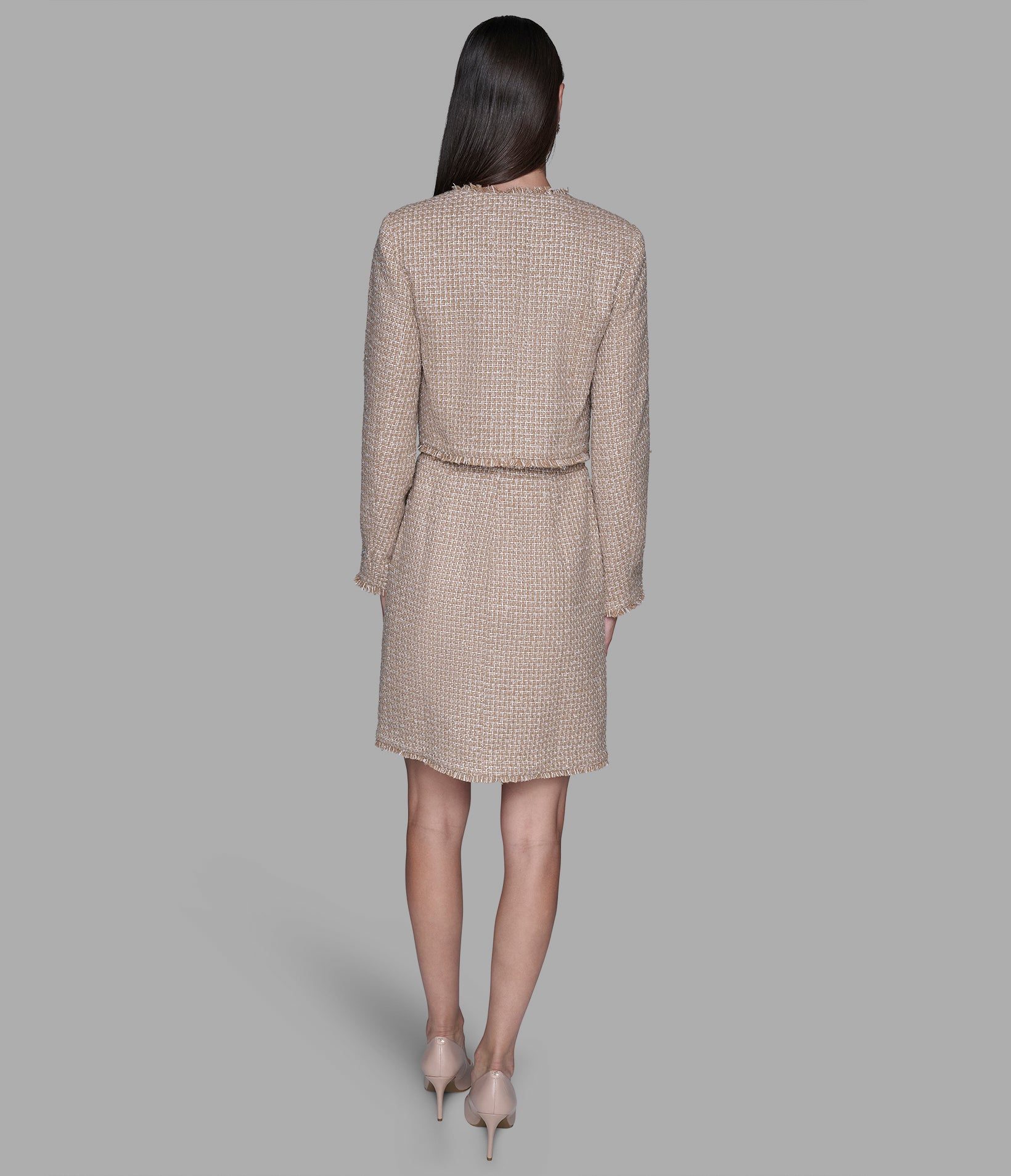 Tweed Pearl Co Ord Lady Jacket | Jackets & Blazers | Karl