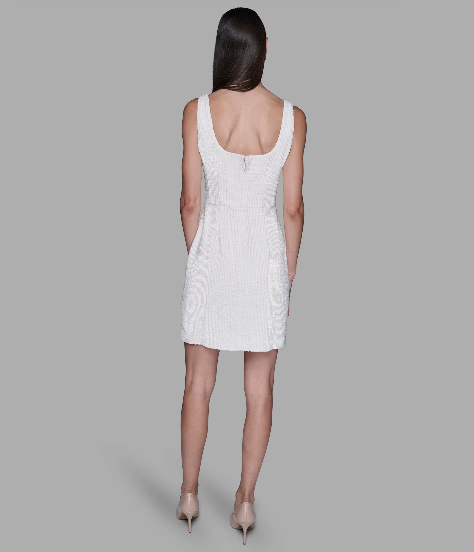 TWEED KNIT SHIFT DRESS View 2 | Women's Dresses & Jumpsuits