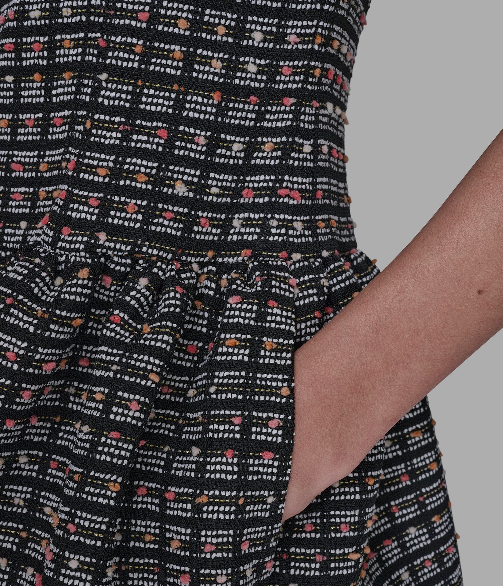 TWEED GRID A-LINE DRESS VIEW 5 | Women's Sale