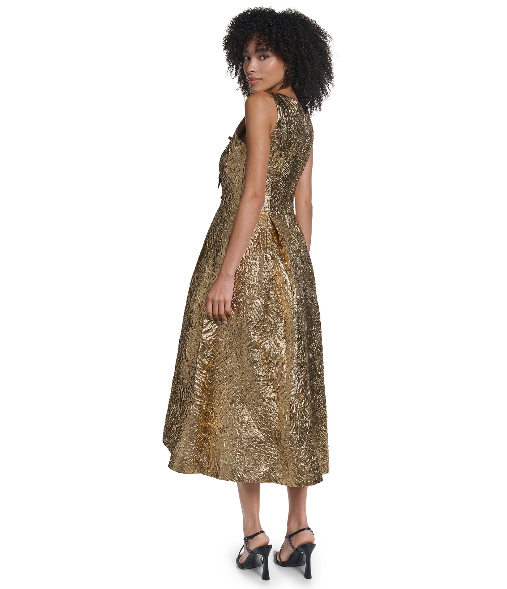 SLEEVELESS MIDI DRESS VIEW 3