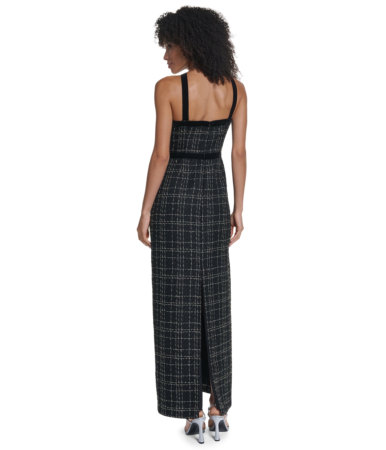 HALTER TWEED GOWN VIEW 3