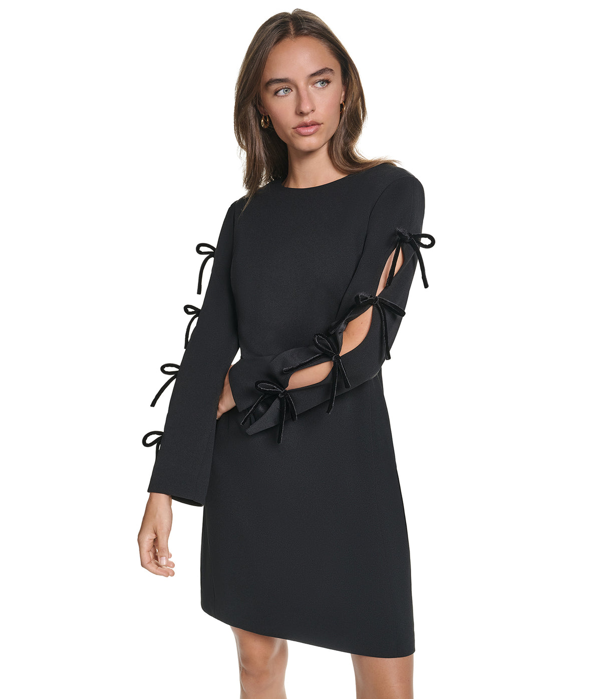 BOW SLEEVE SHEATH View 1 | Women's Clothing