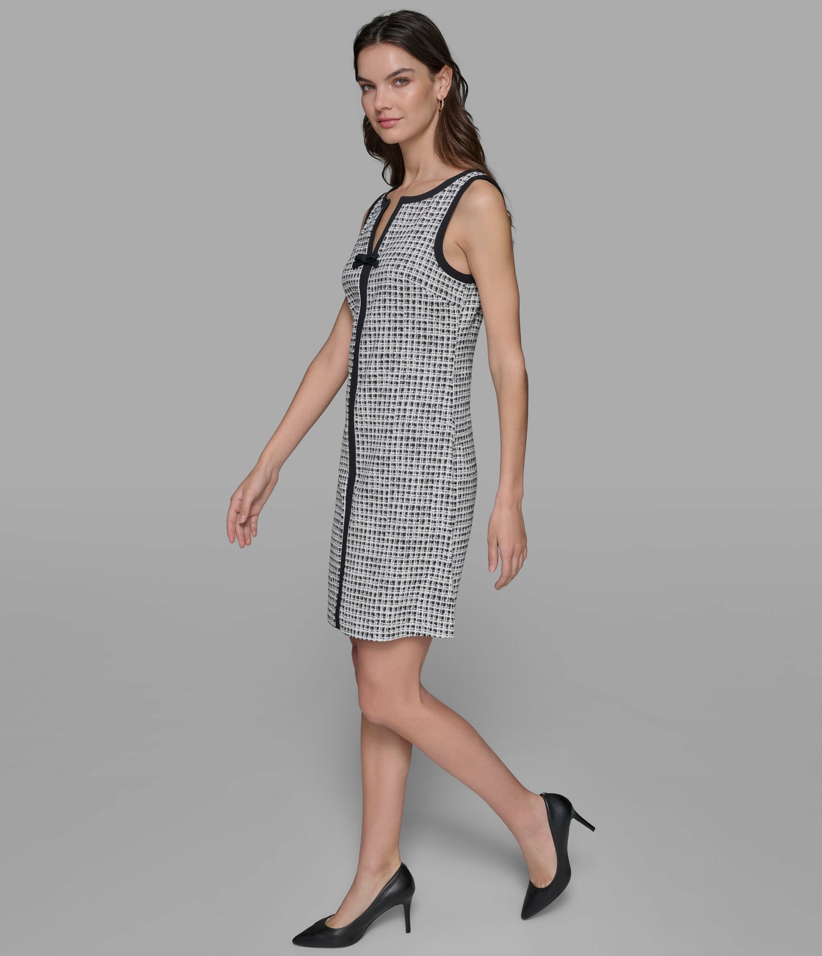 GRID JACQUARD DRESS VIEW 3 | Women's Dresses & Jumpsuits