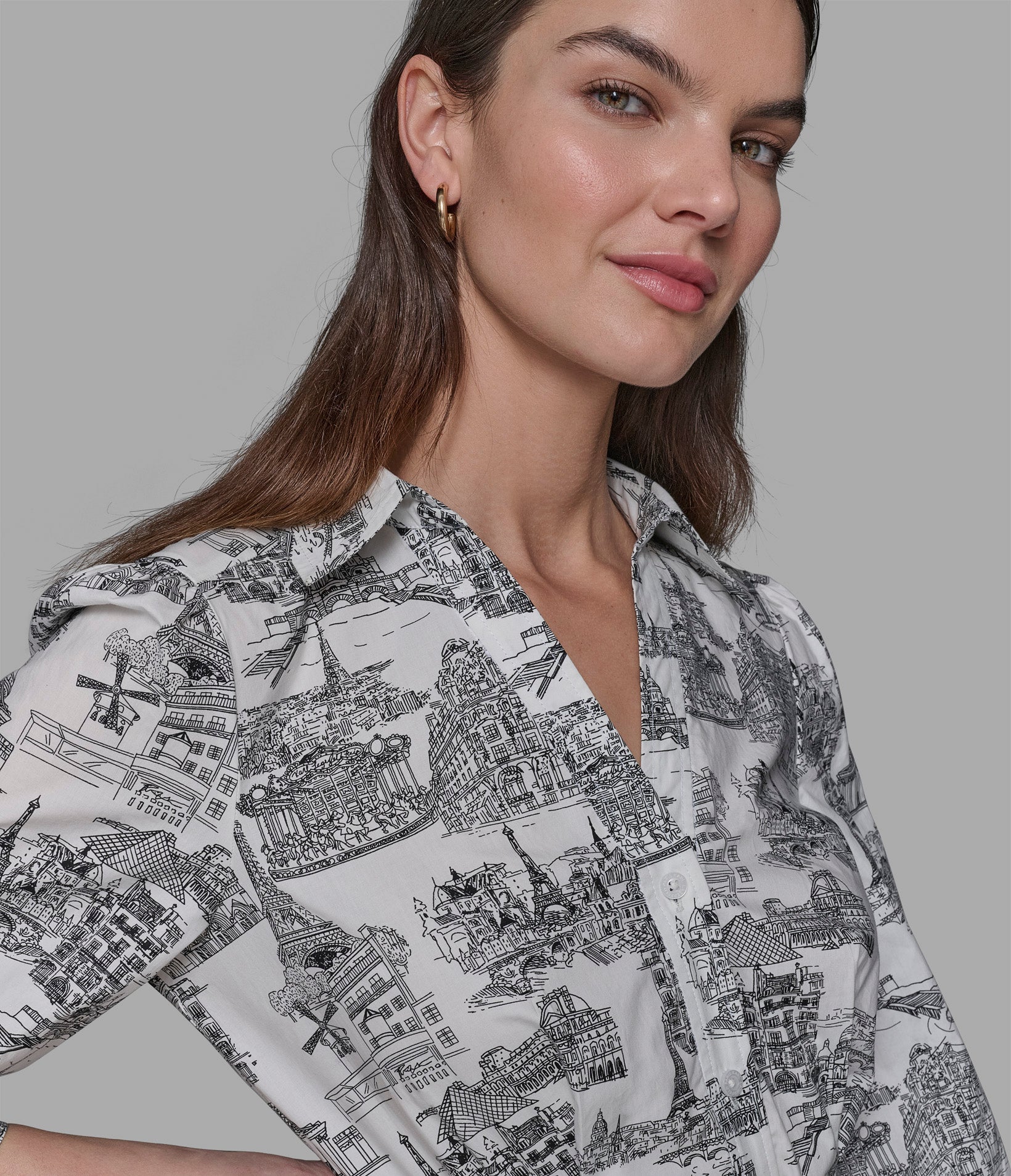 TOILE SKETCH SHIRT DRESS VIEW 5 | Women's Clothing