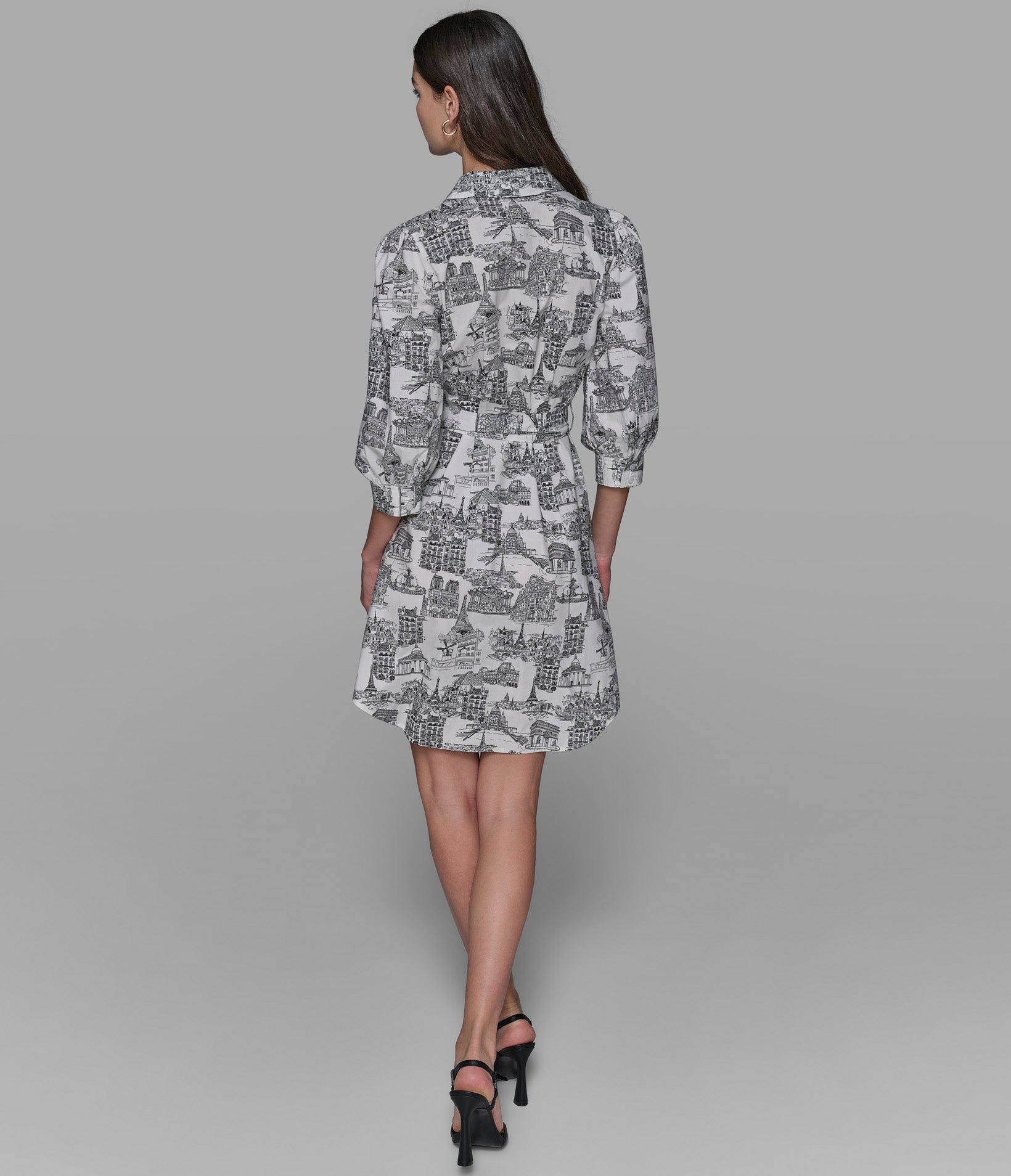 TOILE SKETCH SHIRT DRESS View 2 | Women's Clothing