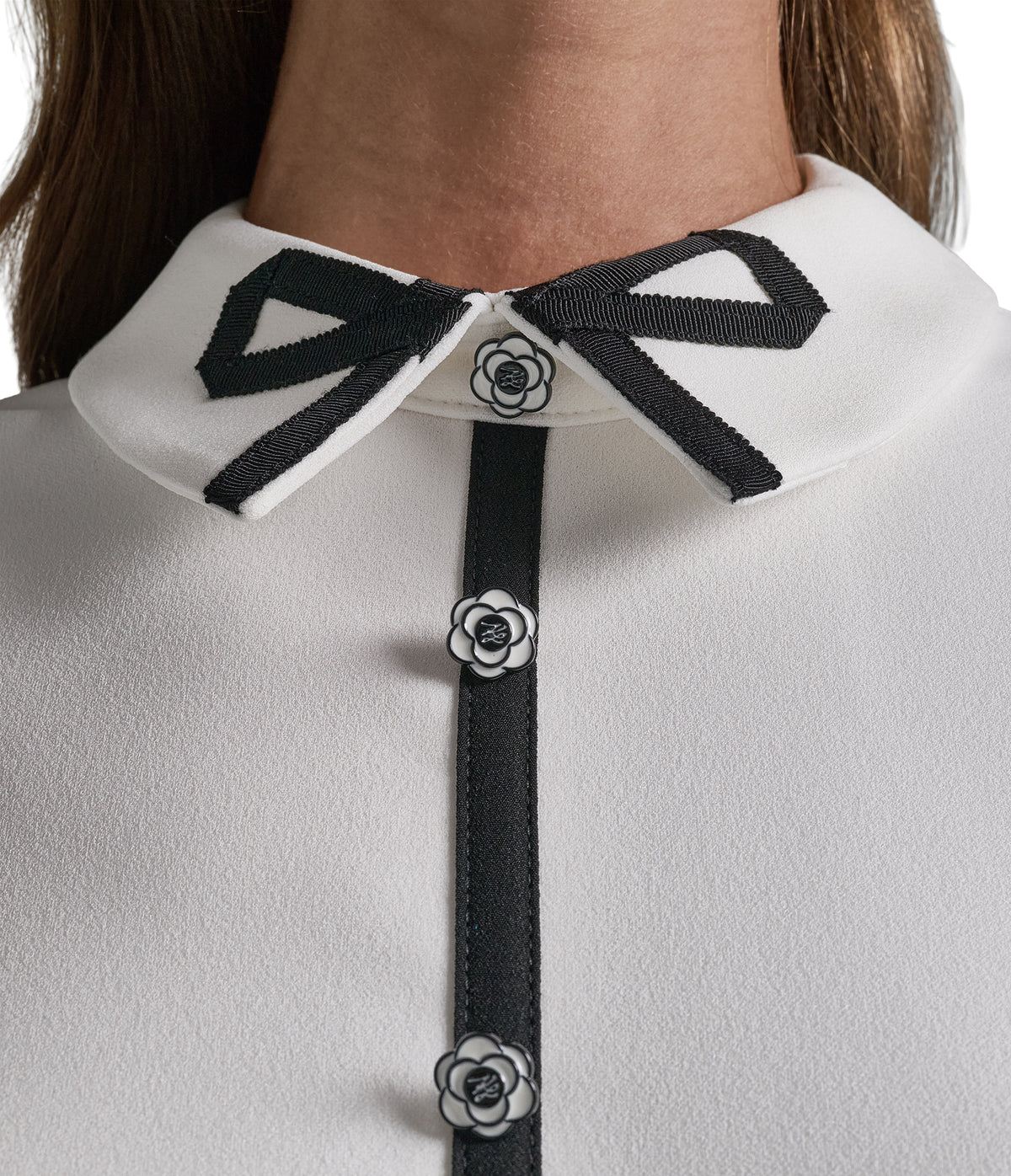 A LINE DRESS WITH BOW VIEW 7