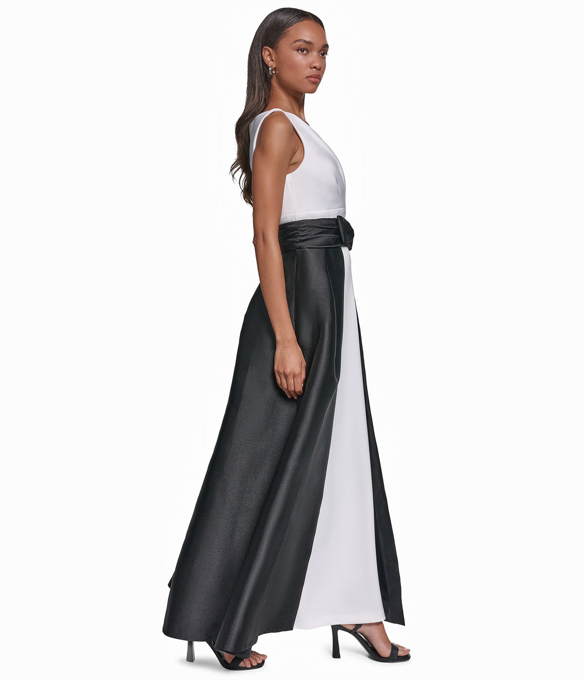 SLEEVELESS GOWN WITH OVER SKIRT VIEW 4 | Holiday Sale
