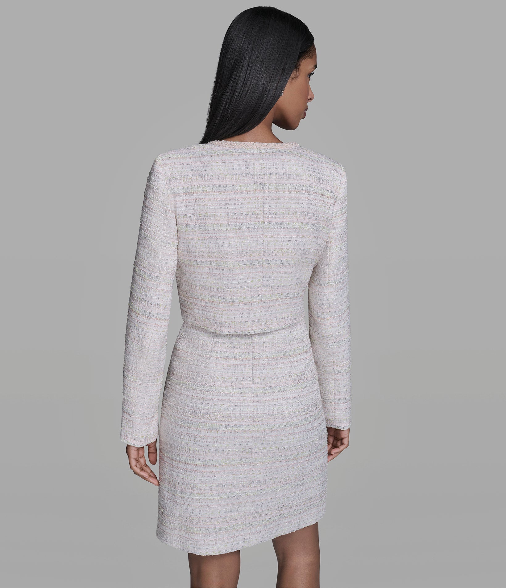 Tweed Pearl Co Ord Lady Jacket | Jackets & Blazers | Karl