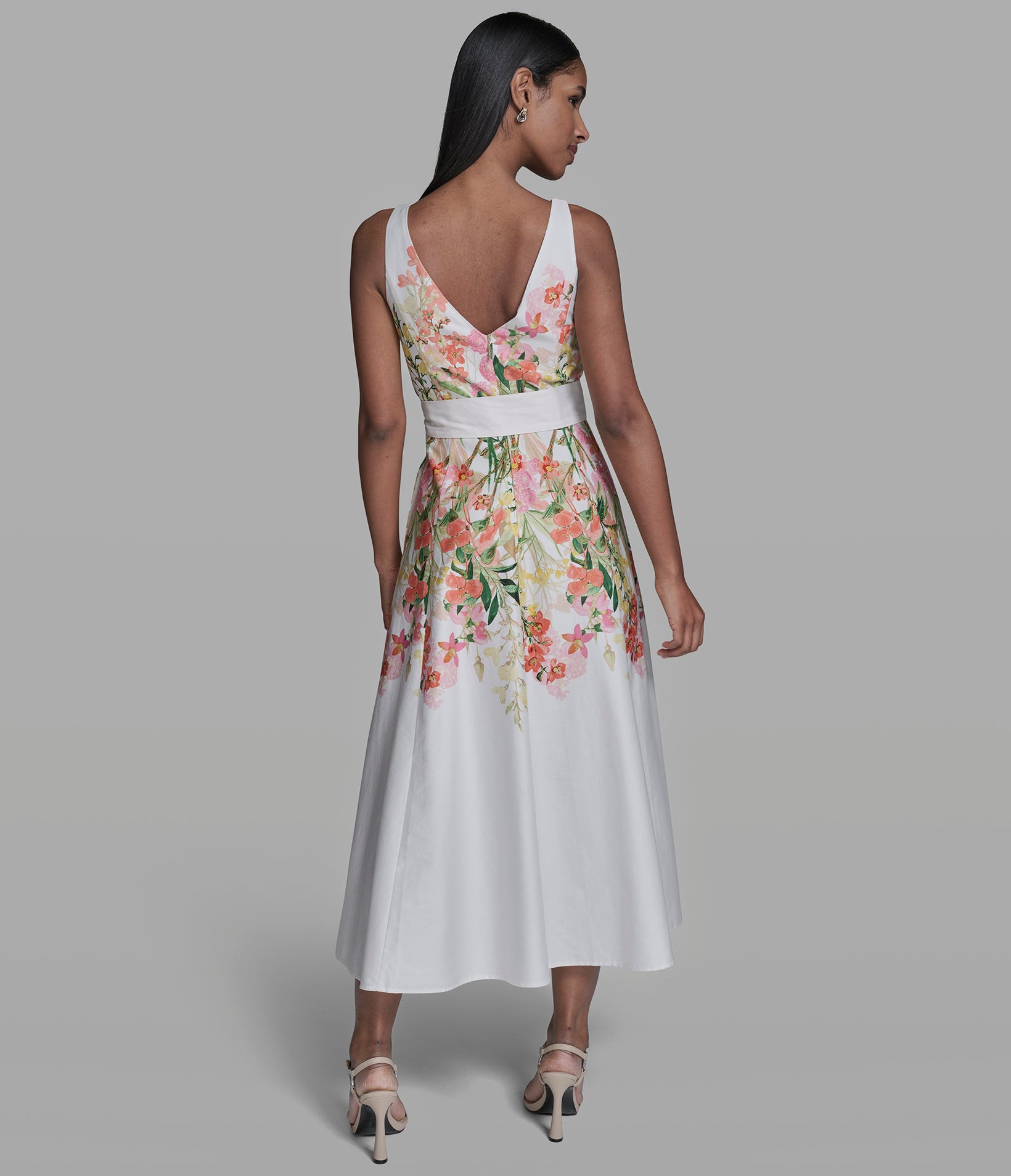 SLEEVELESS FLORAL MAXI DRESS View 2 | Products