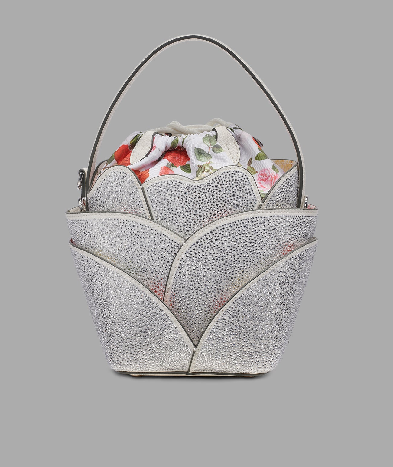 IKON FLOWER BUCKET BAG WITH RHINESTONES VIEW 3