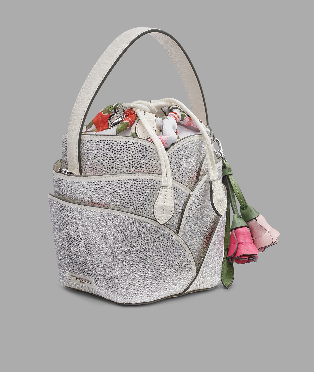 IKON FLOWER BUCKET BAG WITH RHINESTONES View 2 | Women's Bags